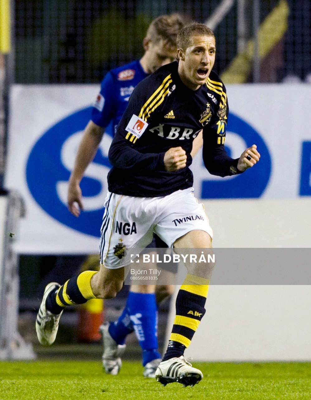 Kenny Pavey, AIK räddade segern och 1-0. Jubel