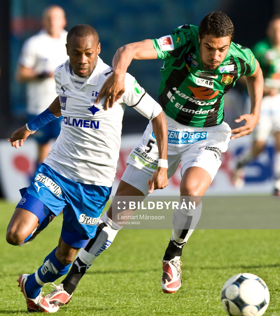 Kevin Amuneke, Norrköping och Mikael Roth, GAIS