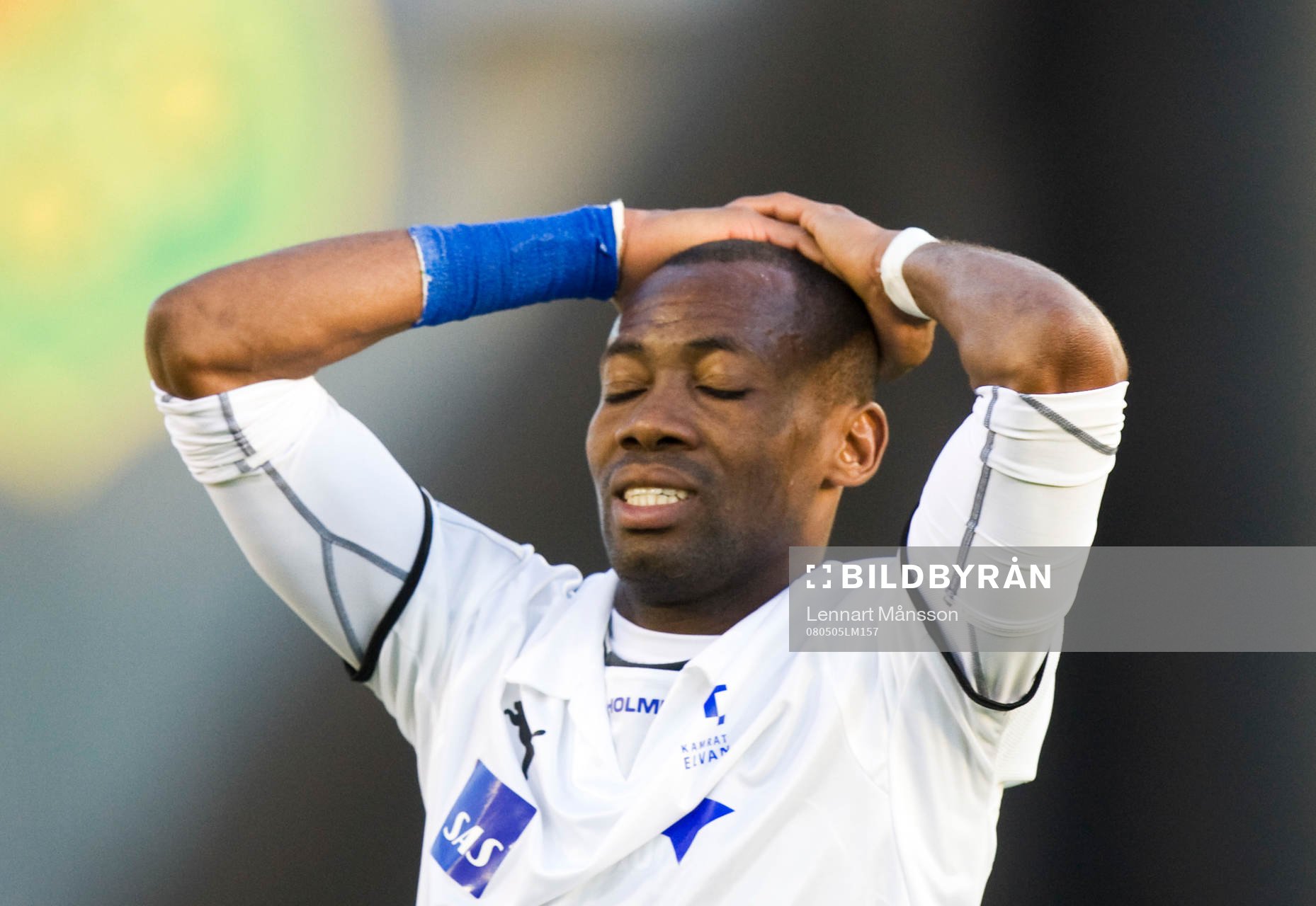 Kevin Amuneke har missat en målchans