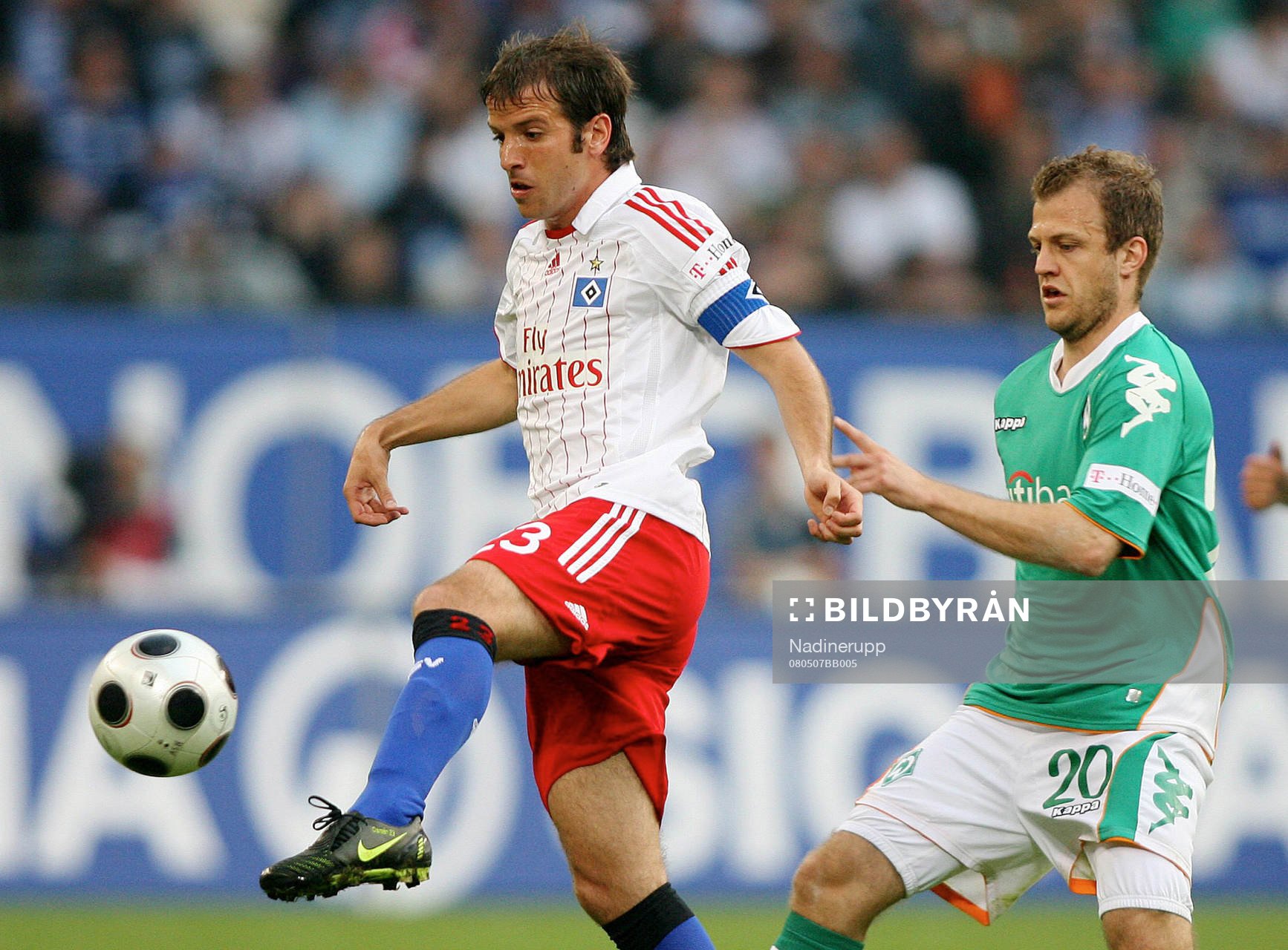 Rafael van der Vaart och Daniel Jensen