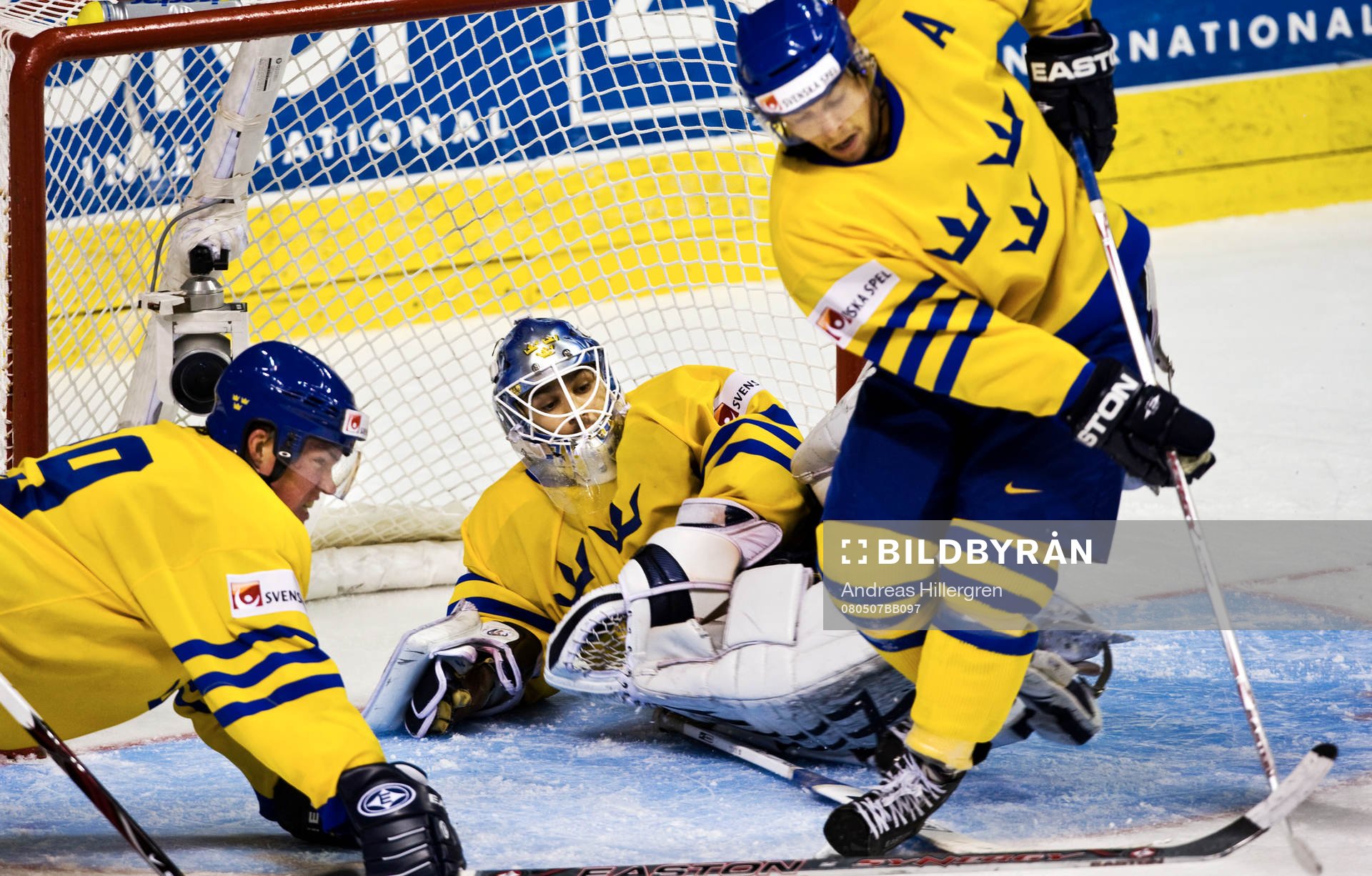 . Stefan Liv, målvakt, Kenny Jönsson, Magnus Johansson