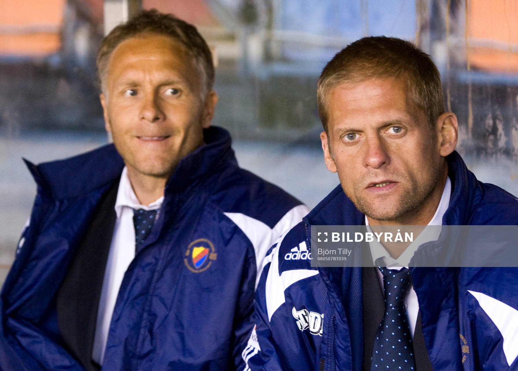 Paul Lindholm, assisterande tränare, och Siggi Jonsson,
