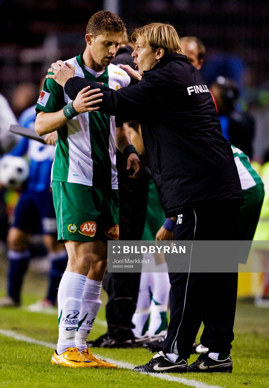 Paulinho Guará, Hammarby och Tony Gustavsson, tränare,