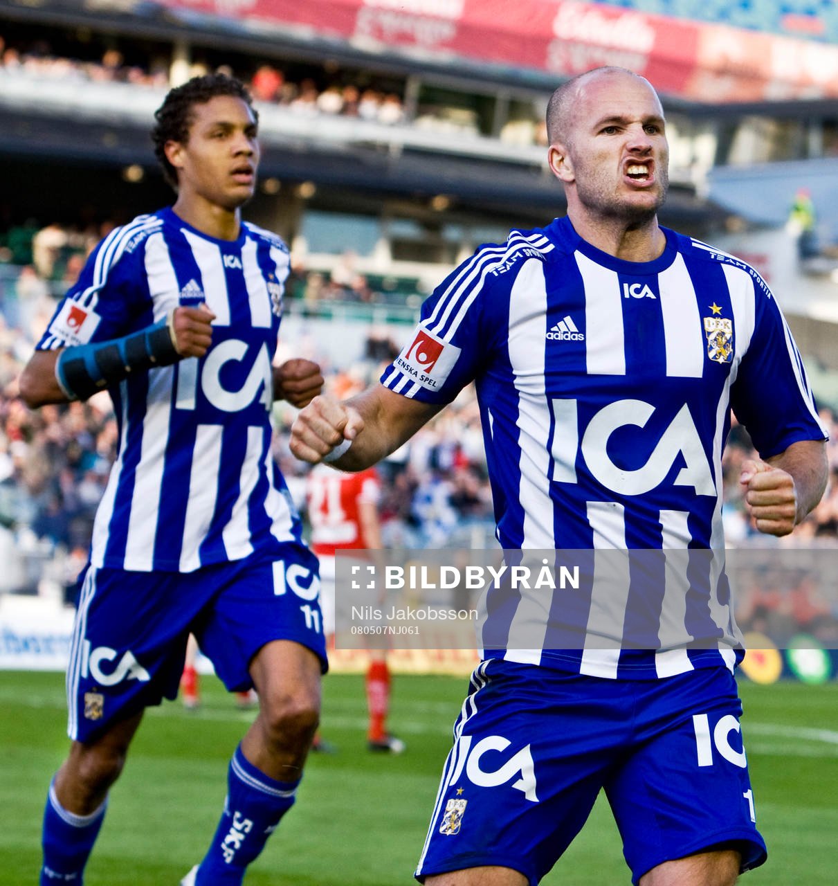 Mathias Ranégie, Jonas Wallerstedt, Göteborg, jubel