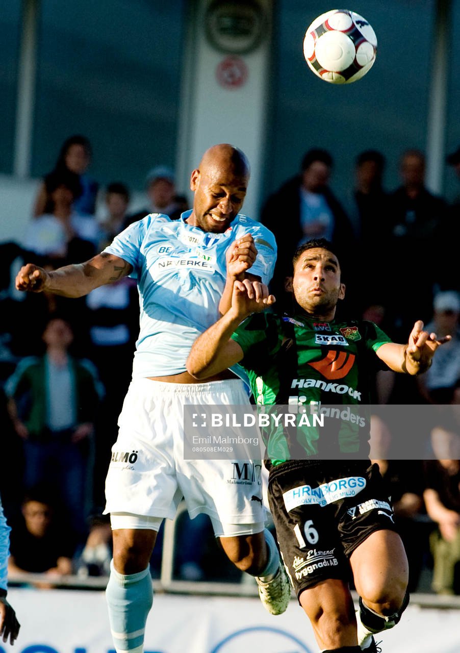 Jeffrey Aubynn, MFF och David Durmaz, GAIS