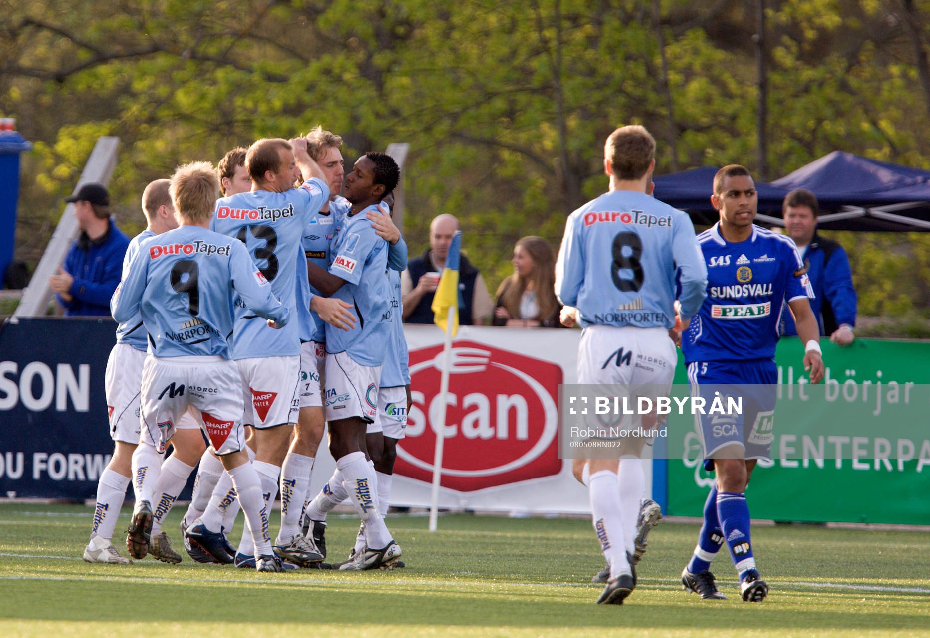 Johan Oremo, Gefle gör 1-0 (jubel)