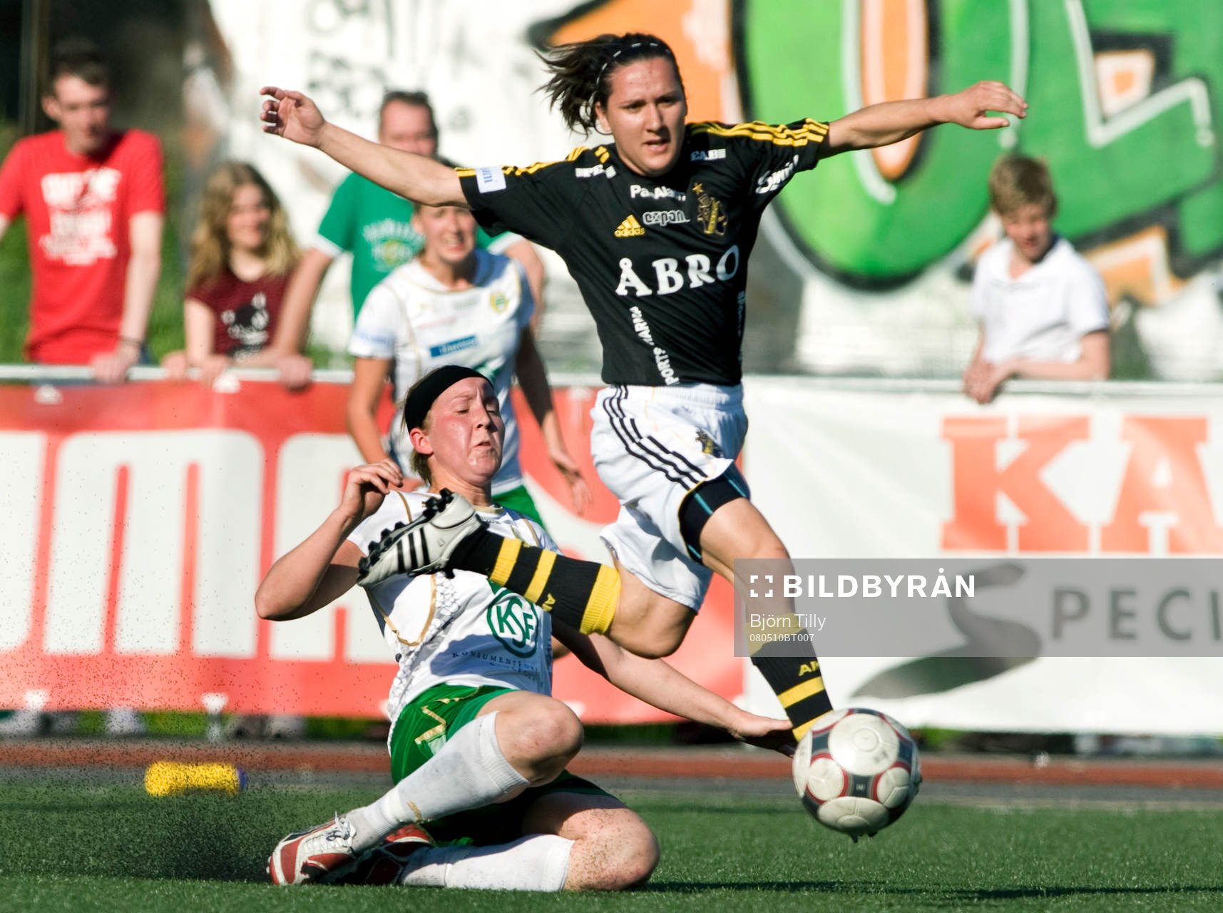 Karin Lissel, Hammarby och Lisa de Vanna, AIK som gjorde 0-3
