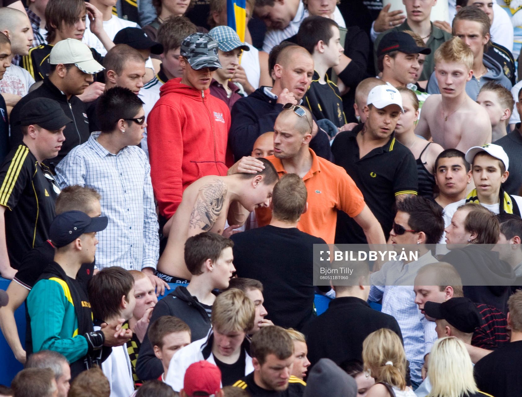 AIK klacken.  Klack, huligan