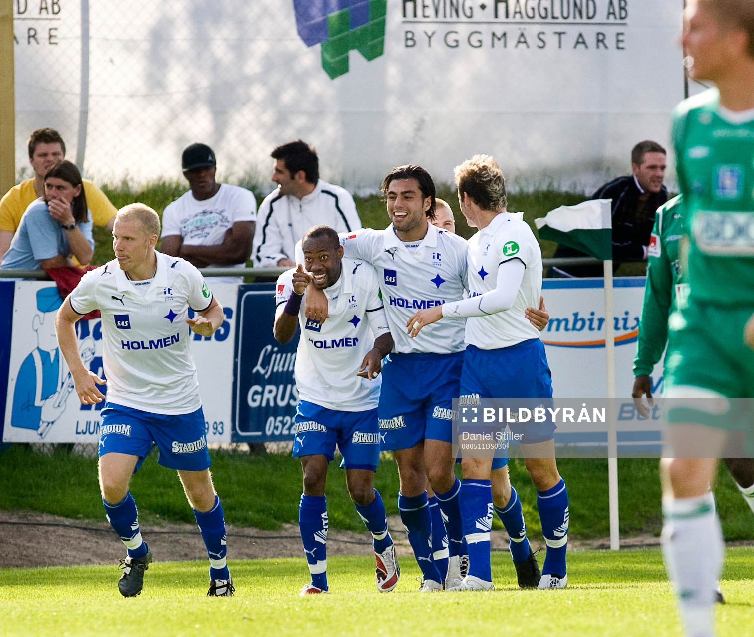 Imad Khalili, Norrköping, gör 2-0. Jubel
