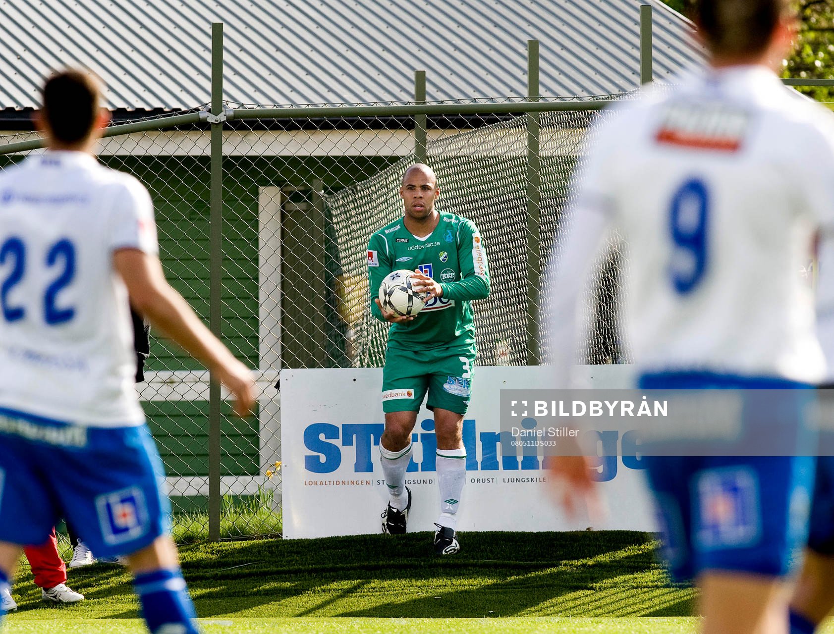 Markus Senften, Ljungskile. Förbereder långt inkast