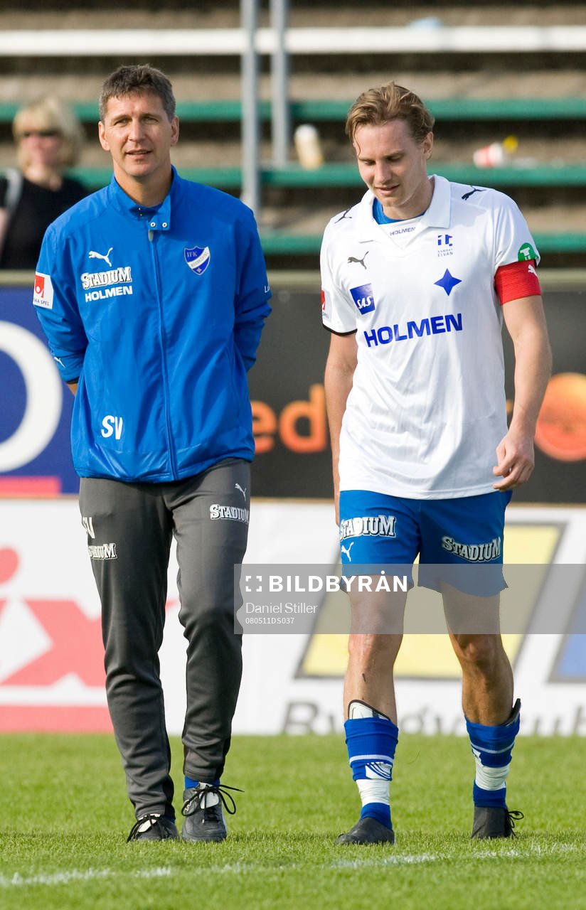 Sören Cratz, tränare Norrköping. Mikael Blomberg,