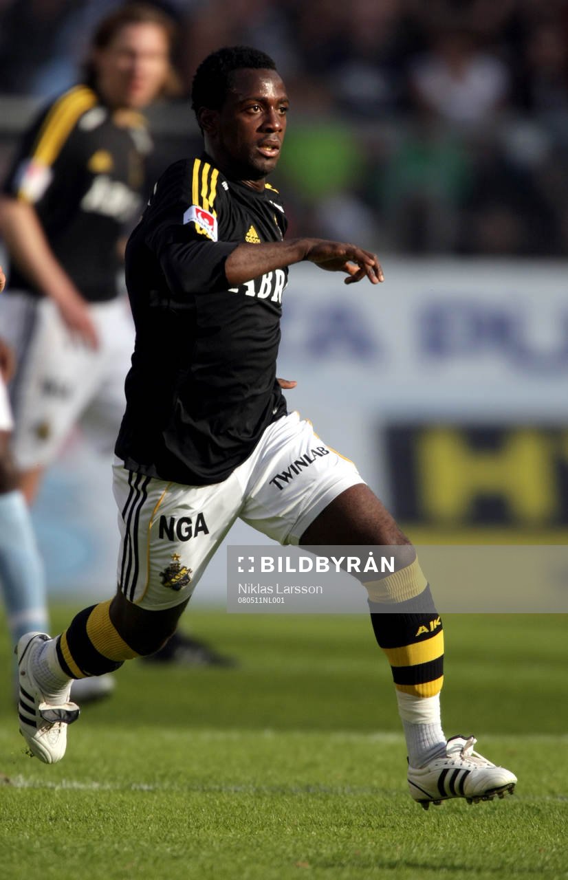Fotboll, Allsvenskan, AIK - Malmö FF: Dulee Johnson, AIK, 