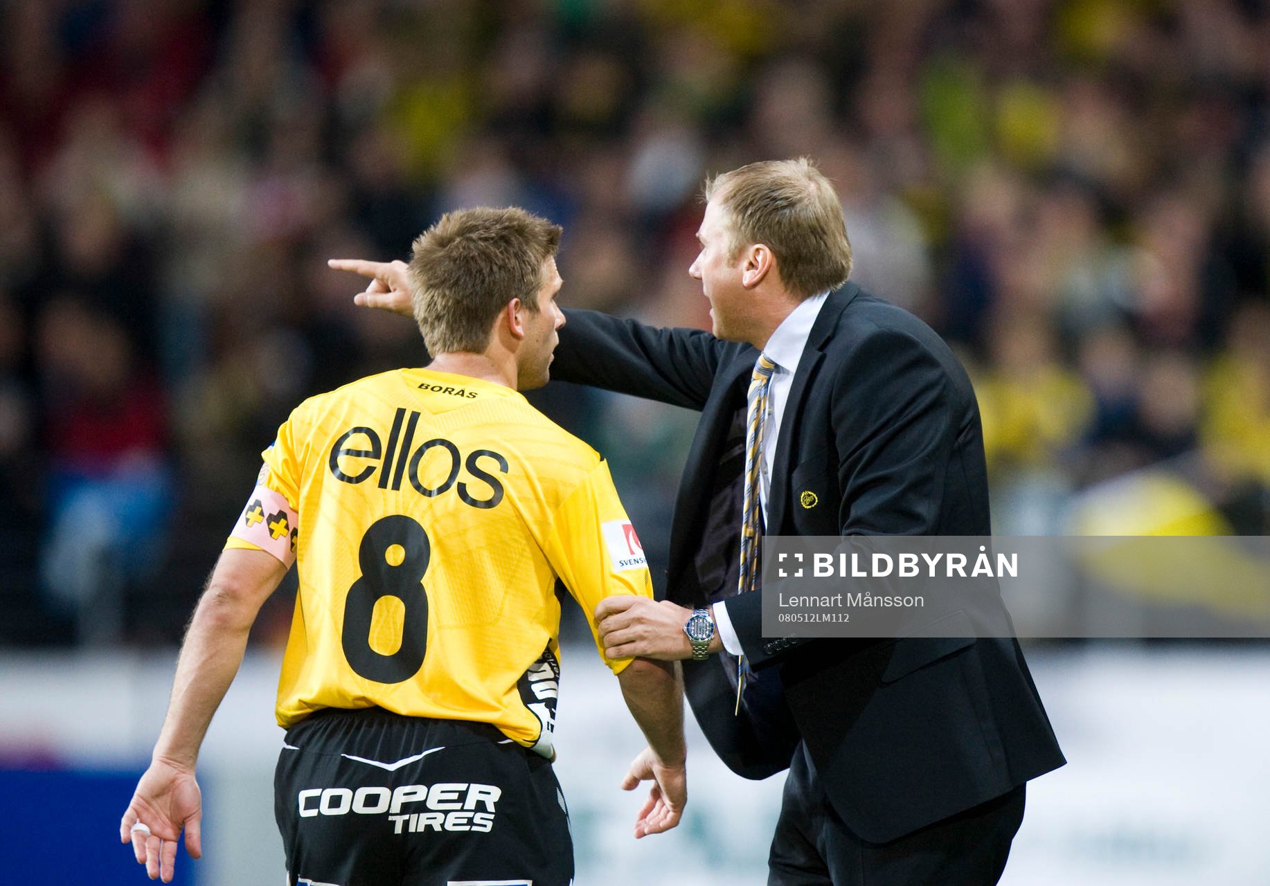 2-0, då får Anders Svensson order av Magnus Haglund,