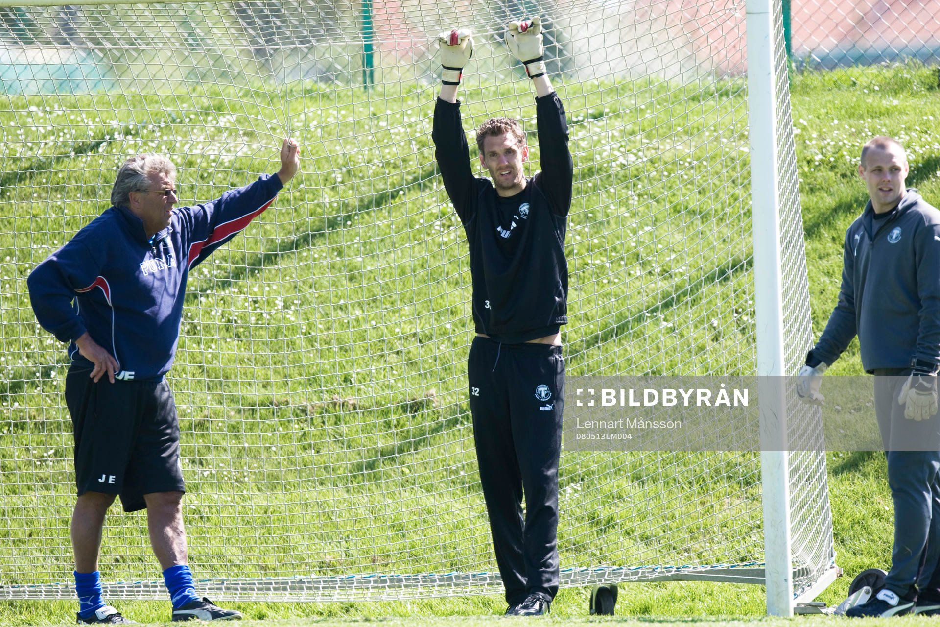 Andreas Isaksson, målvakt, tränar med Trelleborgs FF.