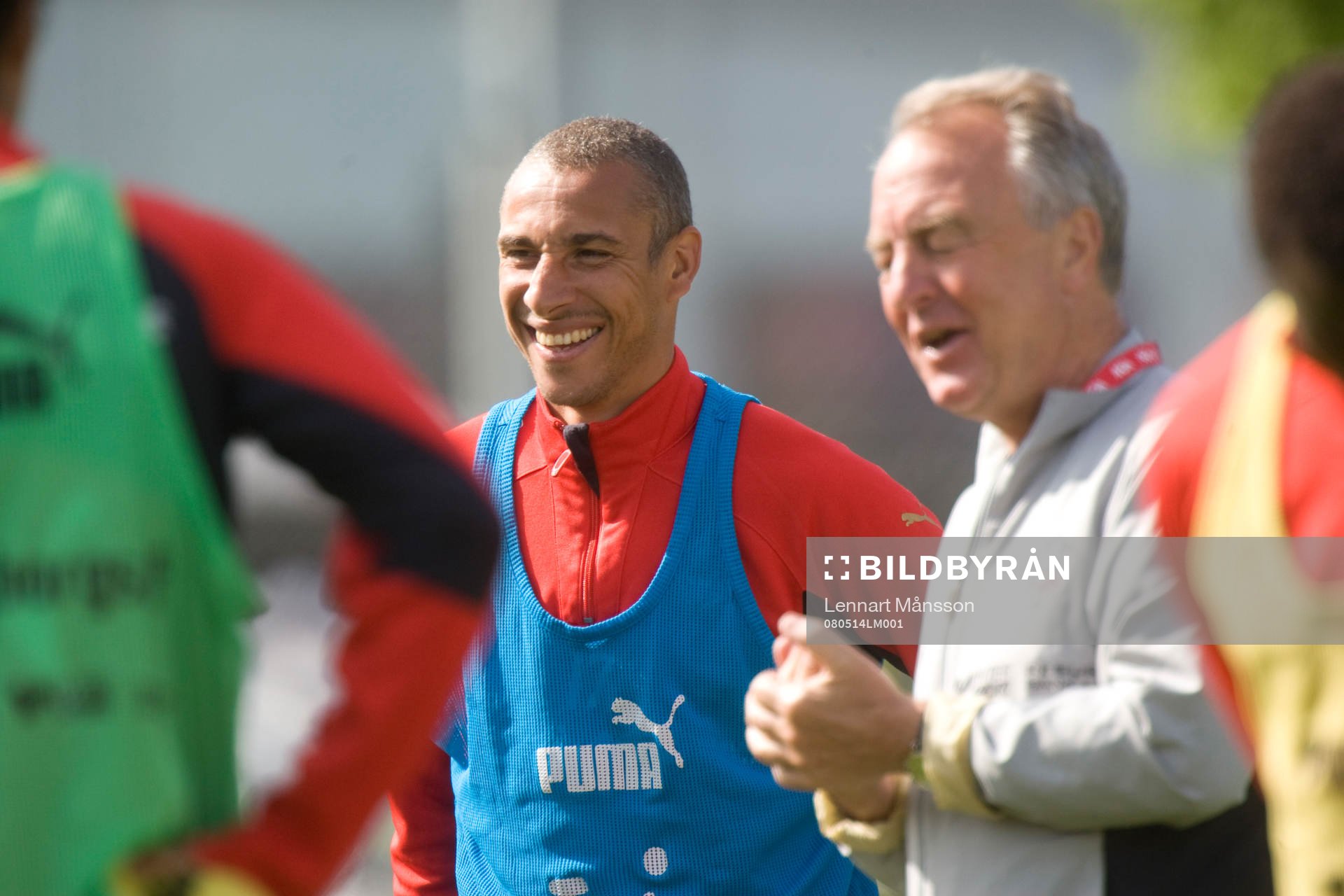 Henrik Larsson och tränaren Bo Bosse Nilsson