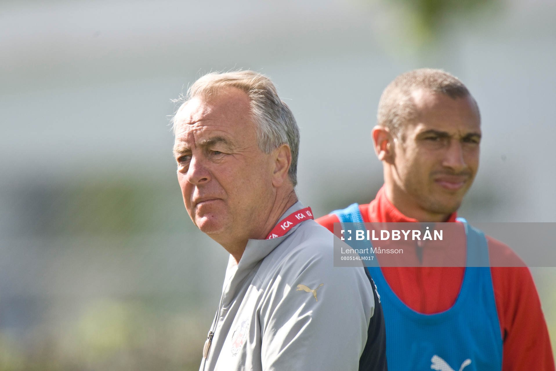 Bo Nilsson, tränare och Henrik Larsson