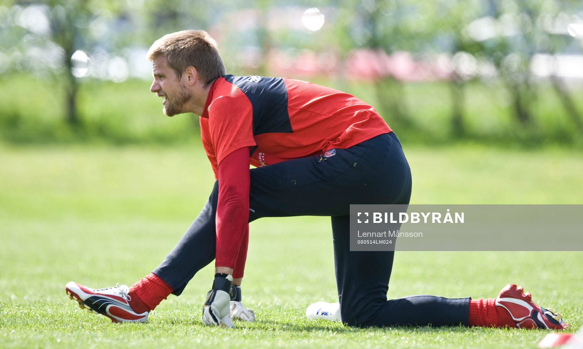 Oscar Berglund, målvakt. Stretch