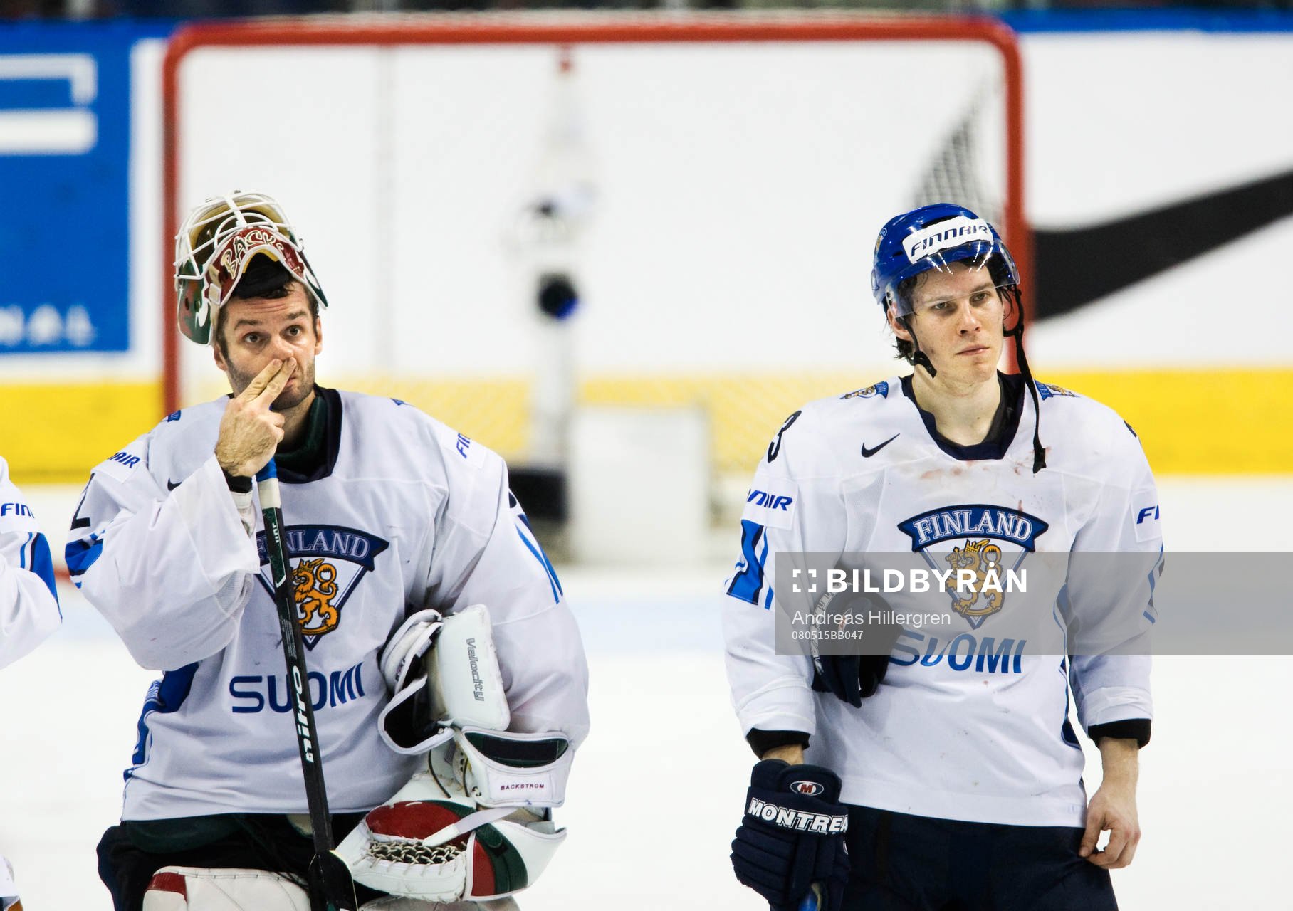 Niklas Bäckström, målvakt och Anssi Salmela, depp