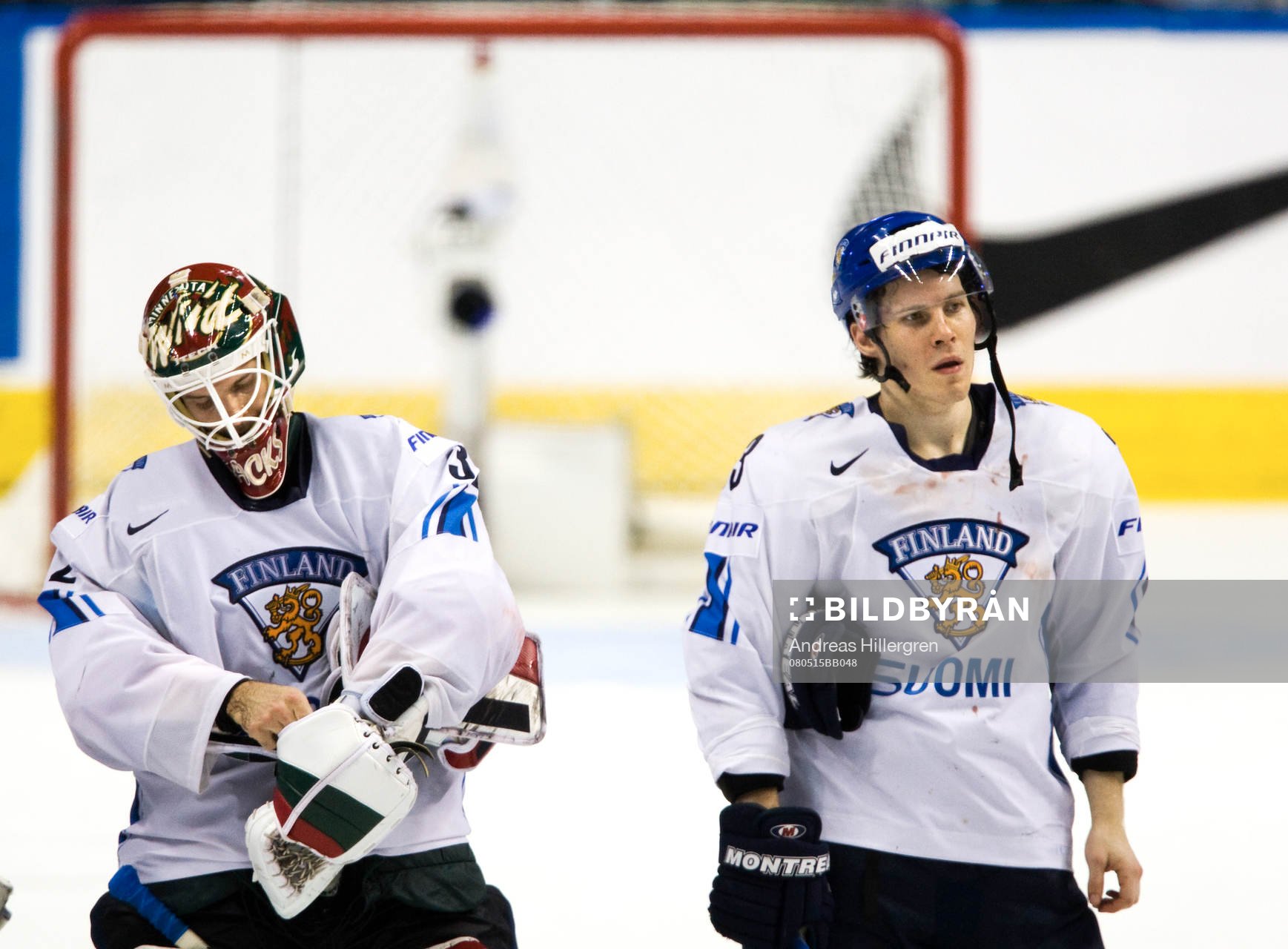 Niklas Bäckström, målvakt och Anssi Salmela, depp