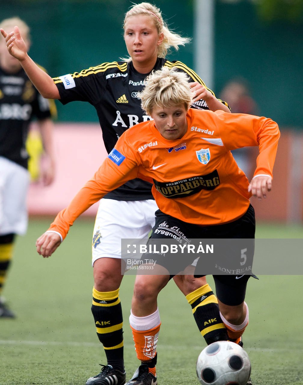 Louise Fors, AIK och Lisa Ek, Kopparbergs/Göteborg