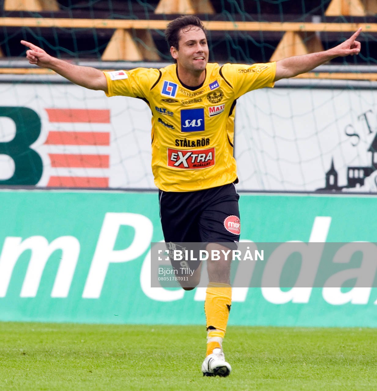 Marcelo Sarvas, Mjällby. Jubel