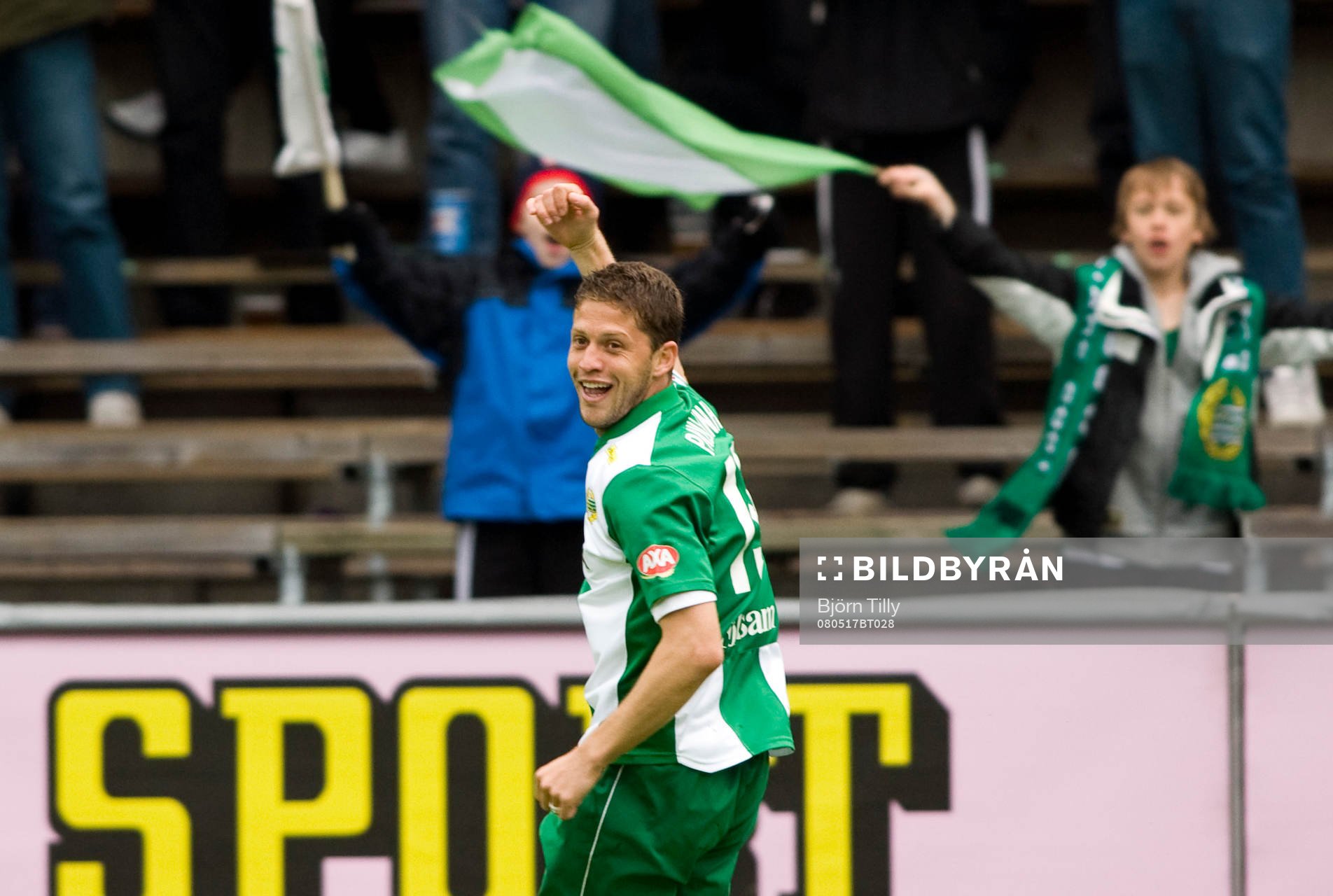 Paulinho Guará, Hammarby gjorde tre mål. Jubel