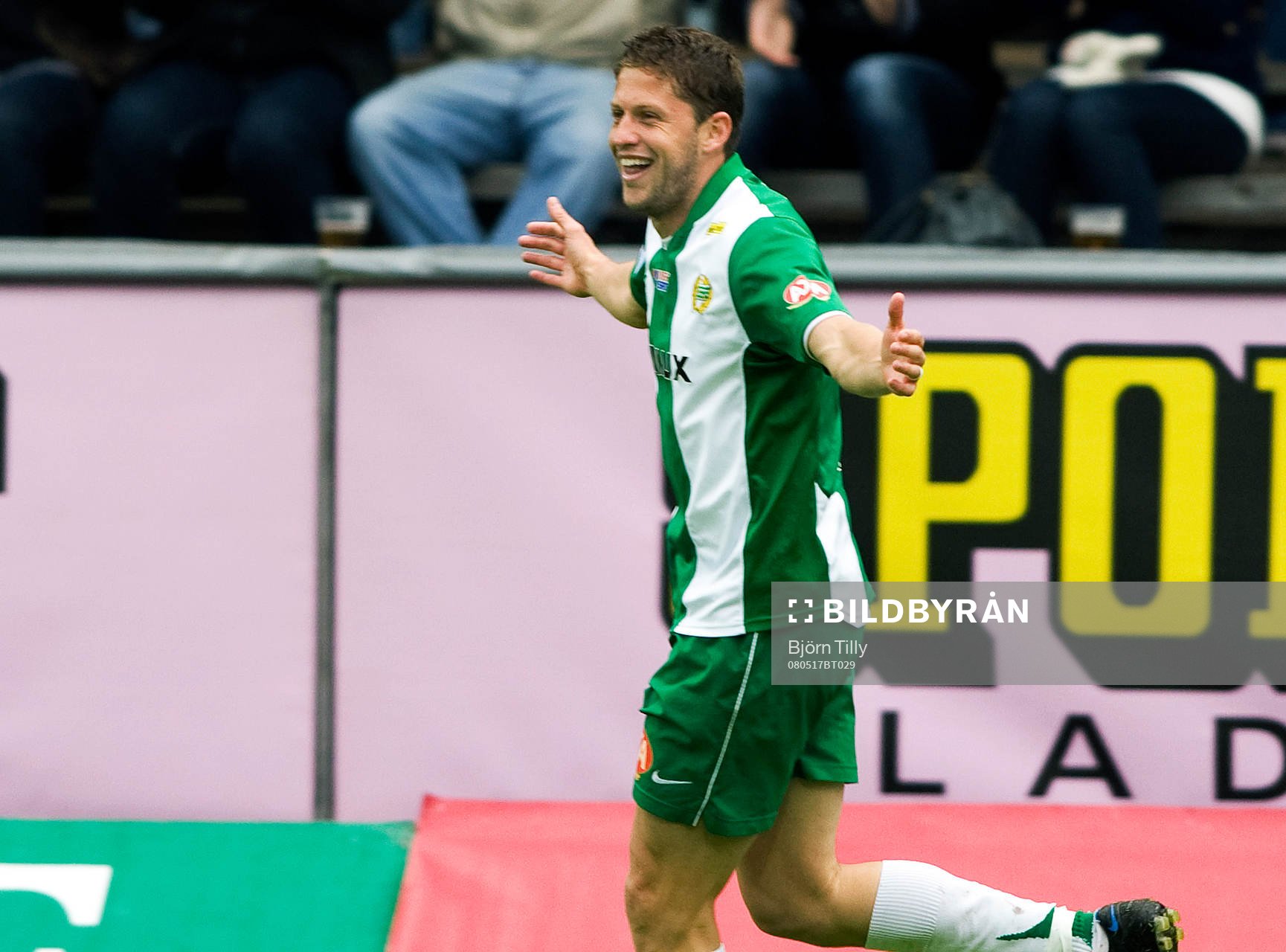 Paulinho Guará, Hammarby gjorde tre mål. Jubel