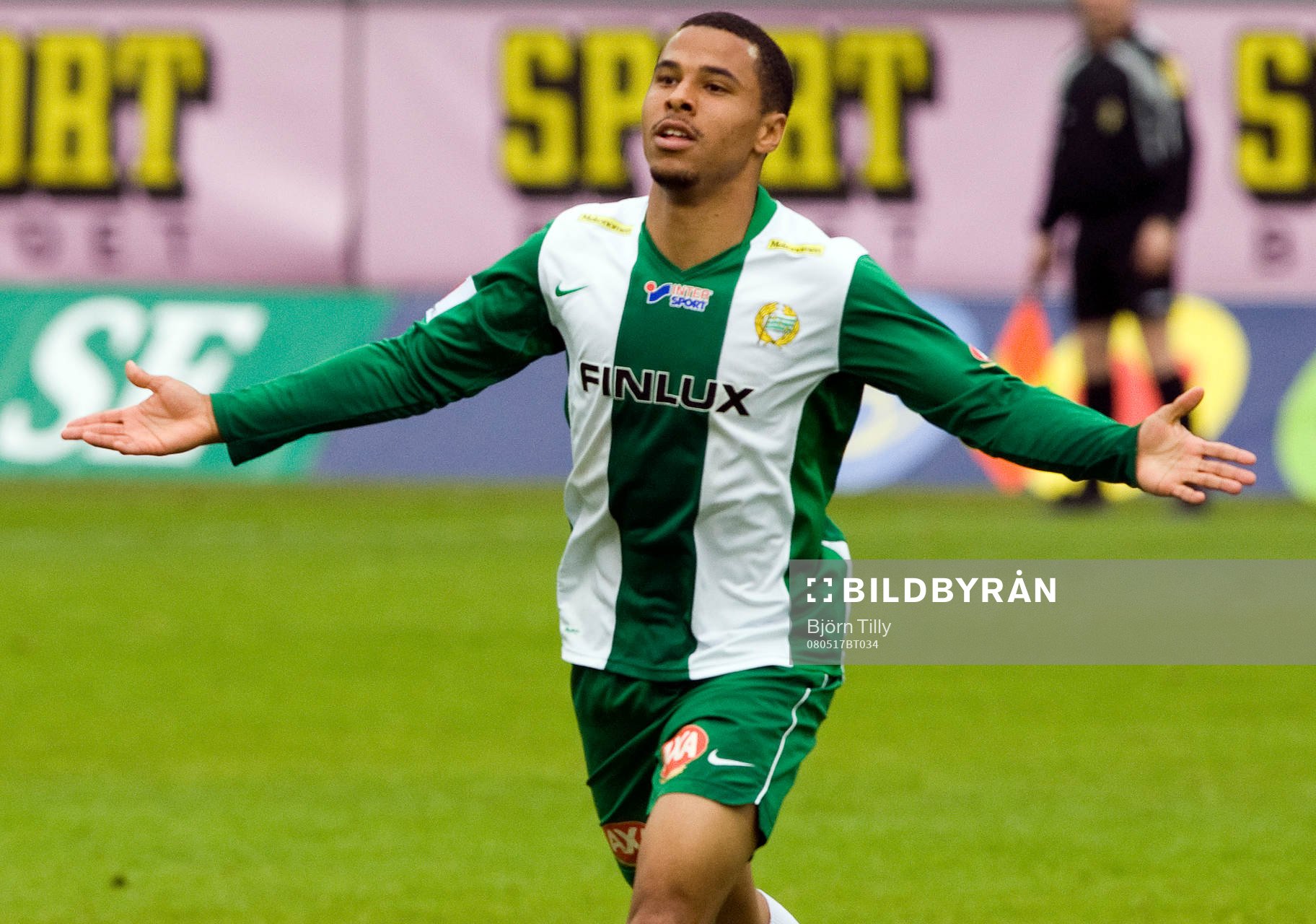  Charlie Davies, Hammarby. Jubel.