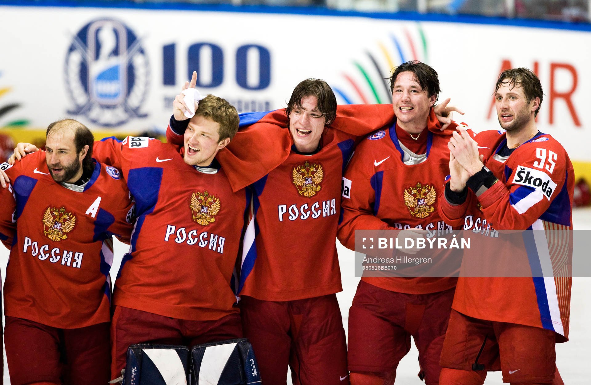 Maxim Sushinskiy, Ilya Kovalchuk och Alexei Morozov.