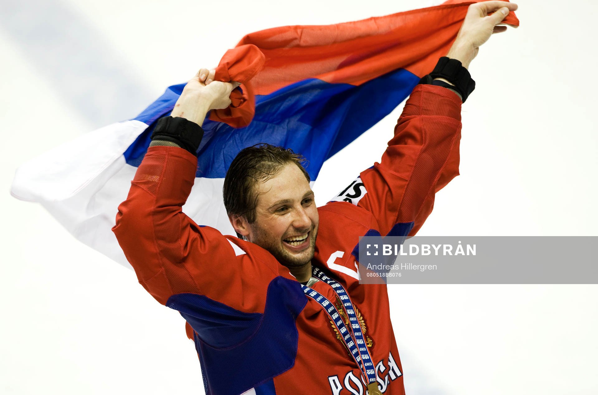 VM guld till  Ryssland, Alexei Morozov, jubel. VM-guld,
