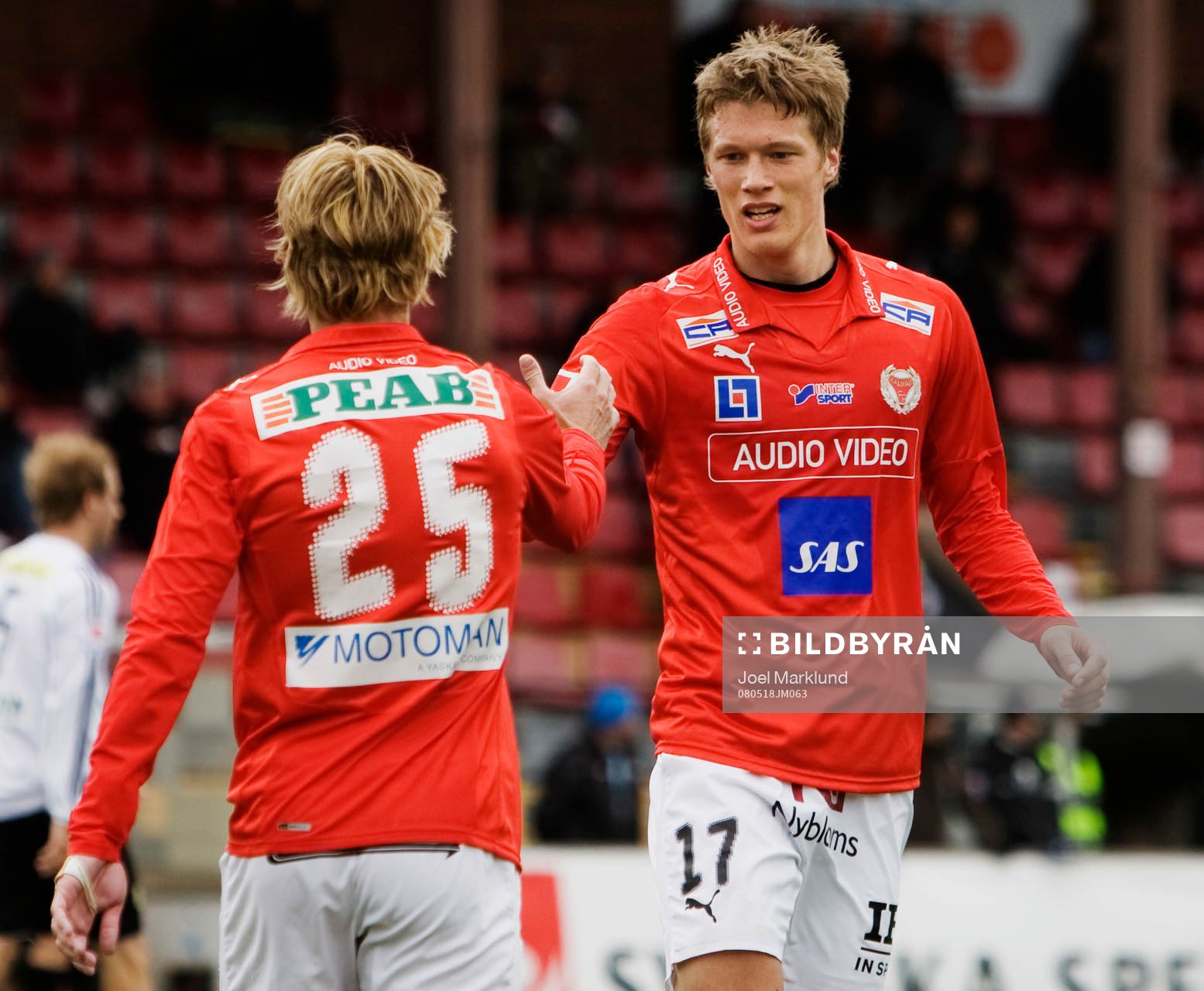 Målskyttarna César Santín och Viktor Elm, Kalmar