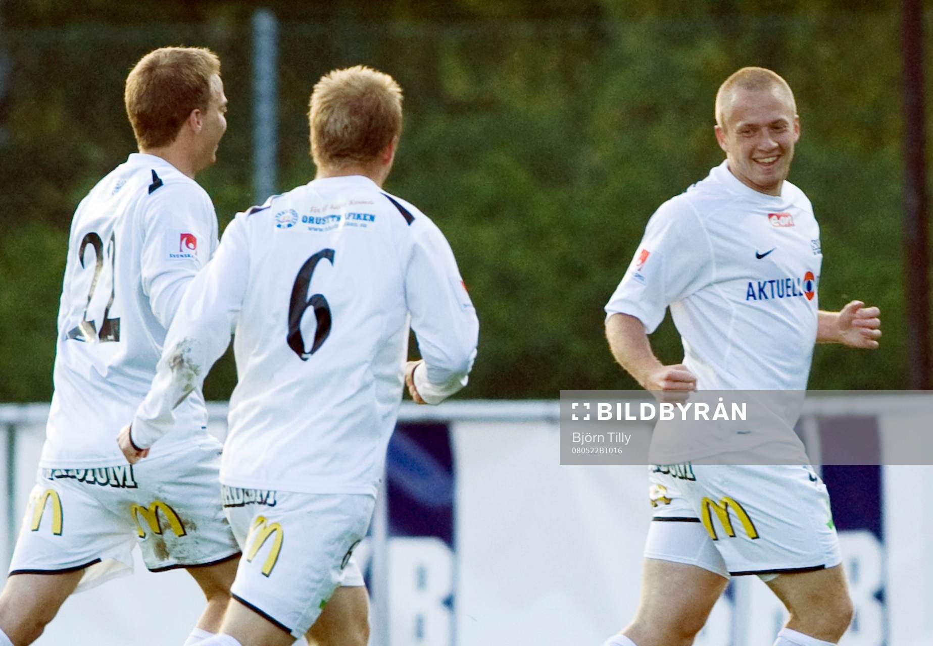  Daniel Larsson, Häcken efter 0-2. 