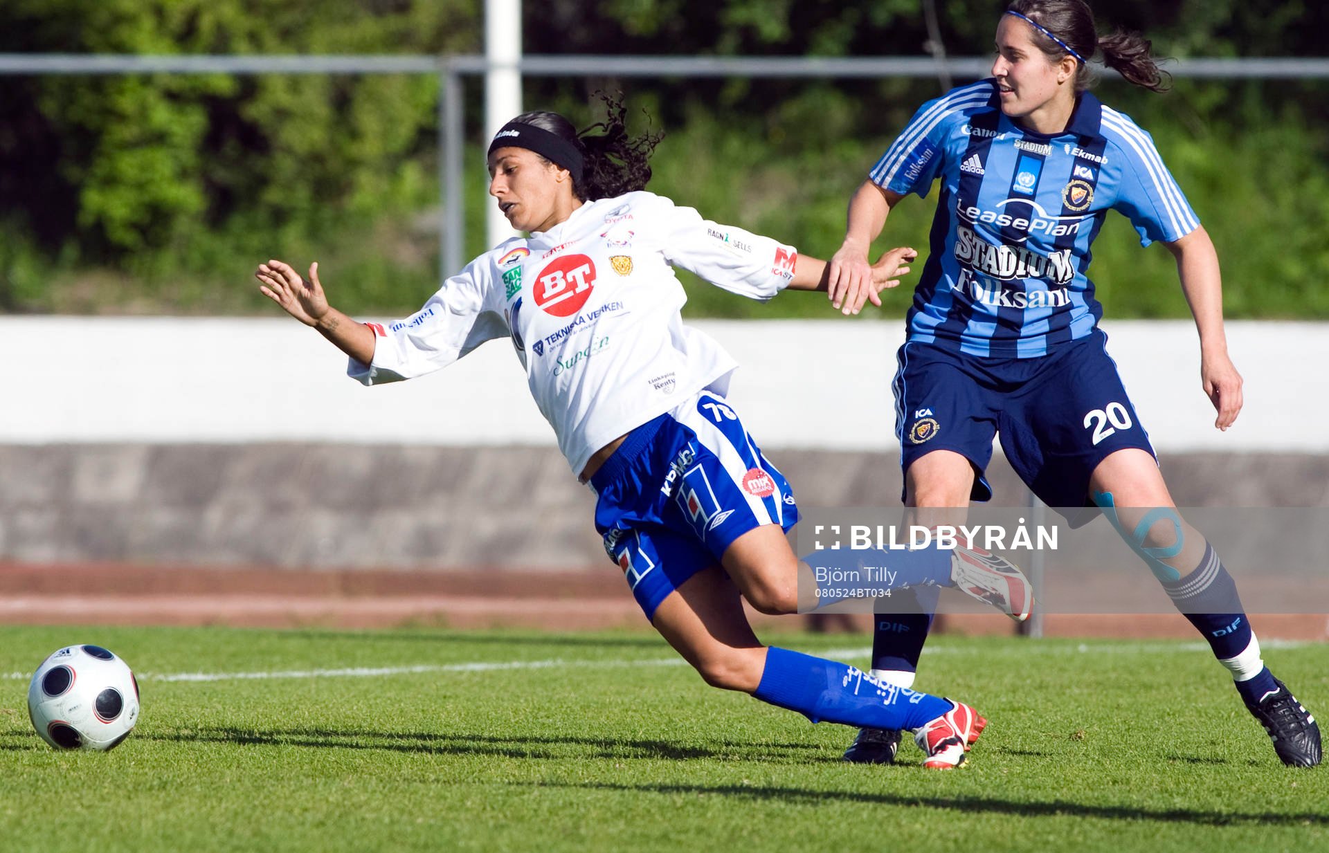  Cristiane, Linköping och Therese Brogårde, Djurgården.
