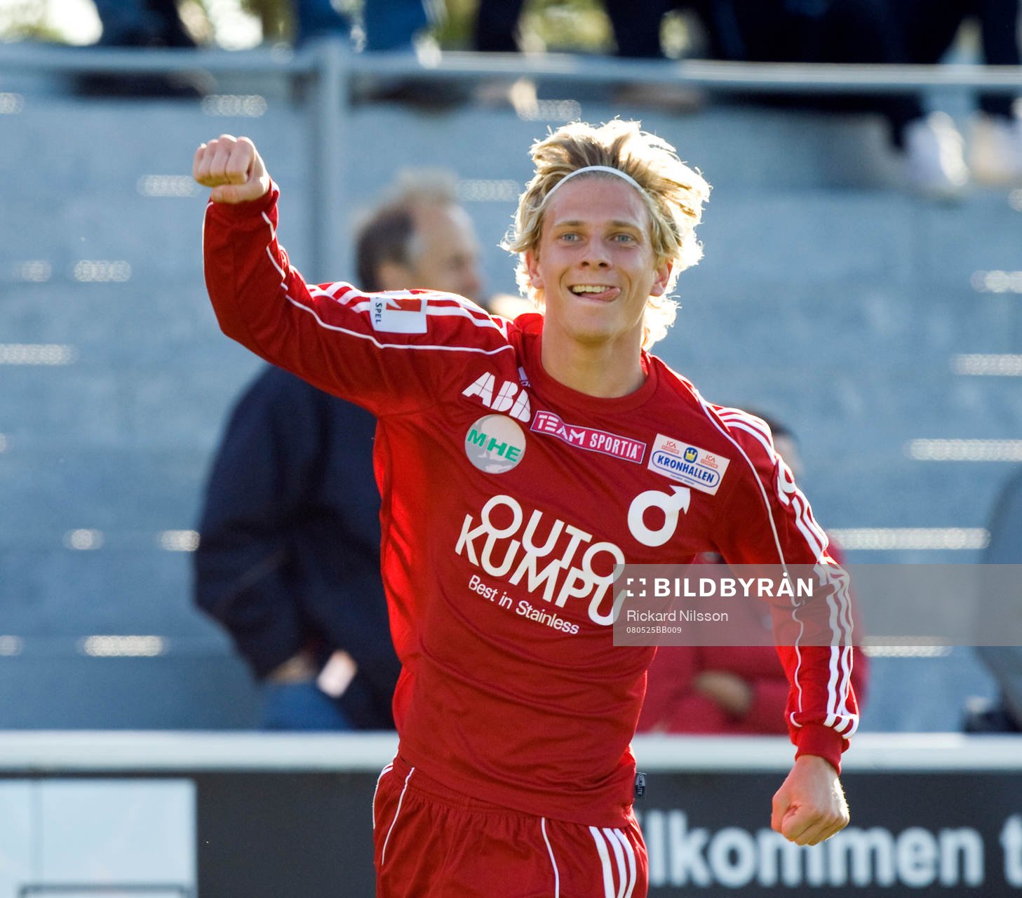  Johan Bertilsson, Degerfors, jubel.