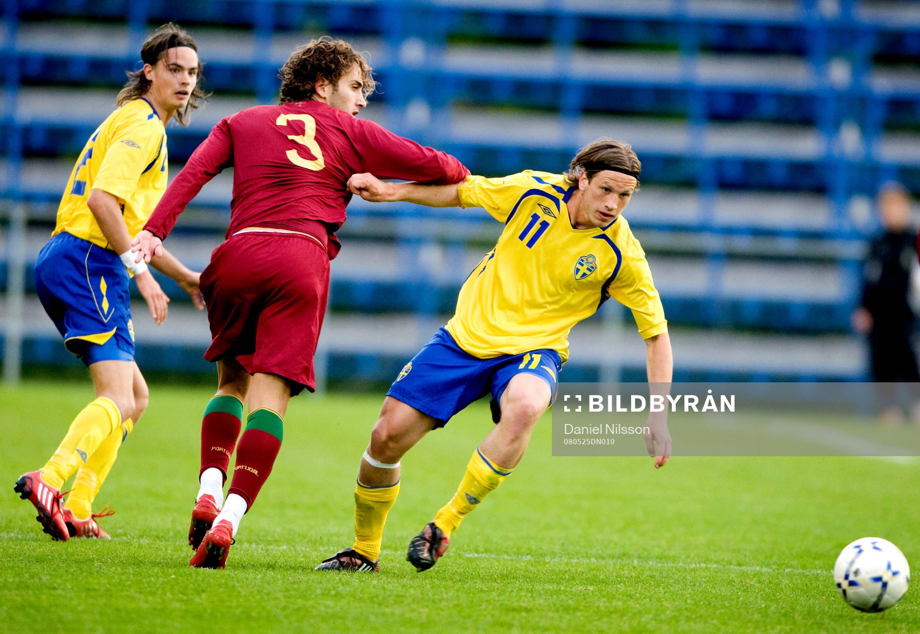 Mikael Lustig och Gustav Svensson, Sverige och Nuno Andre