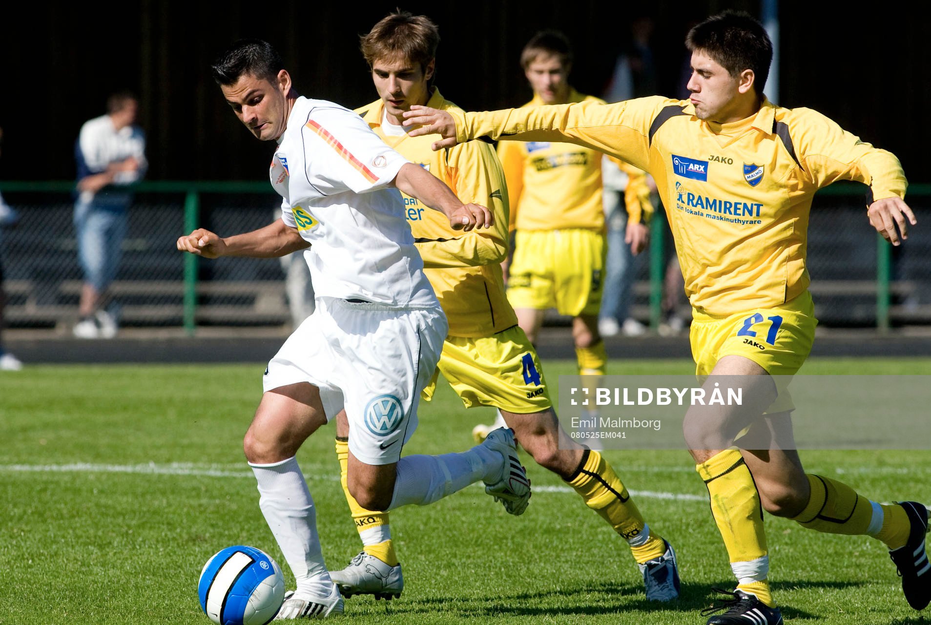    Niklas Öberg, MABI, Philip Milenkovic, IFK Malmö och Ahmedin Sudic, IFK  Malmö 