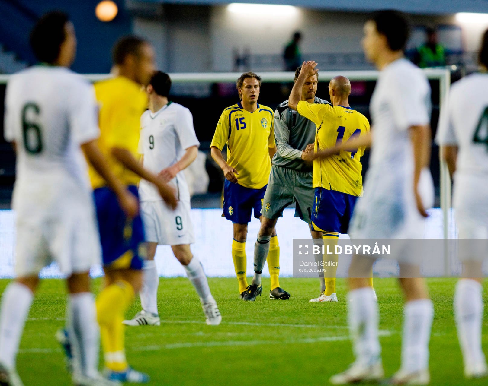 Andreas Isaksson, målvakt, Andreas Granqvist, Daniel