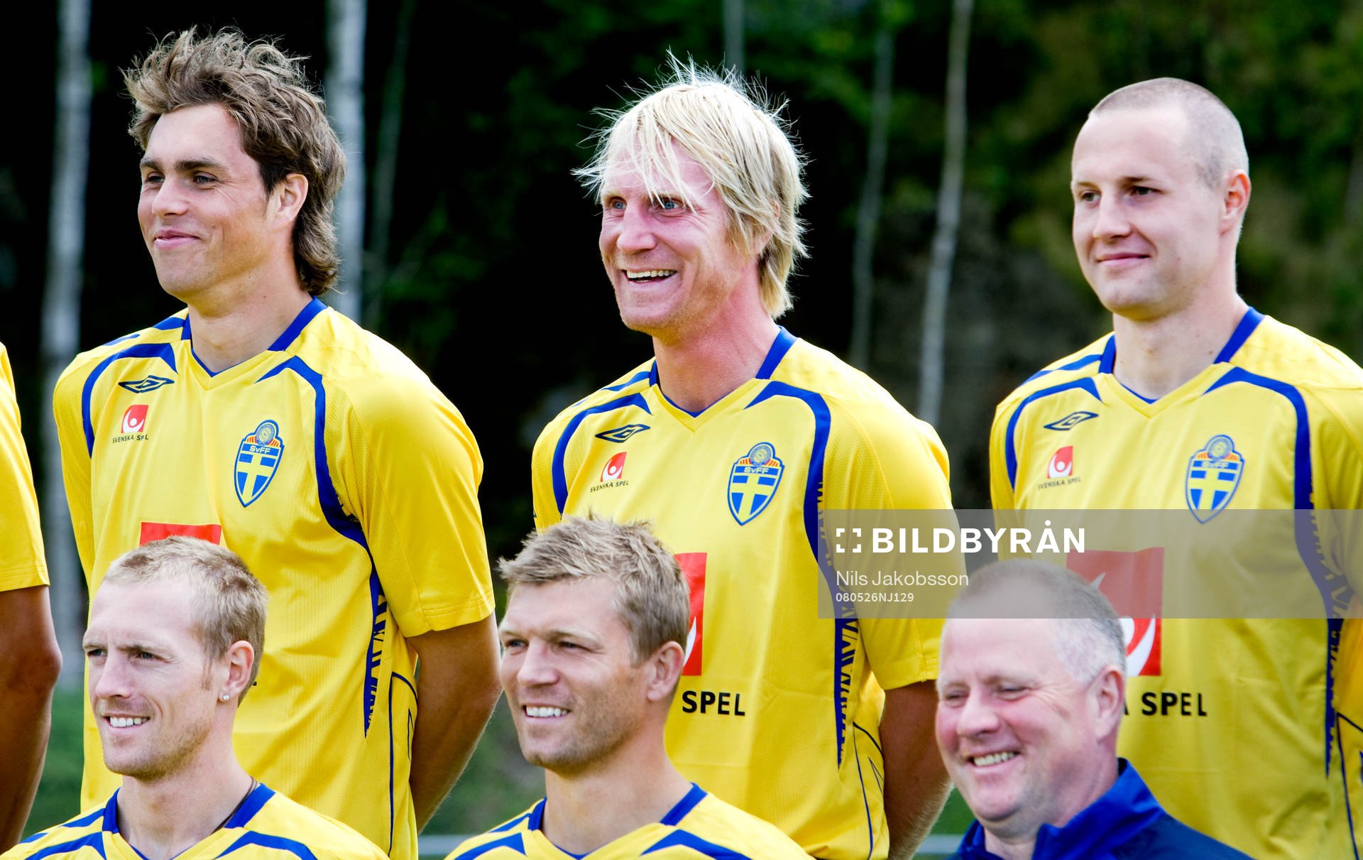 Johan Elmander, Petter Hansson, Fredrik Stoor, Christian