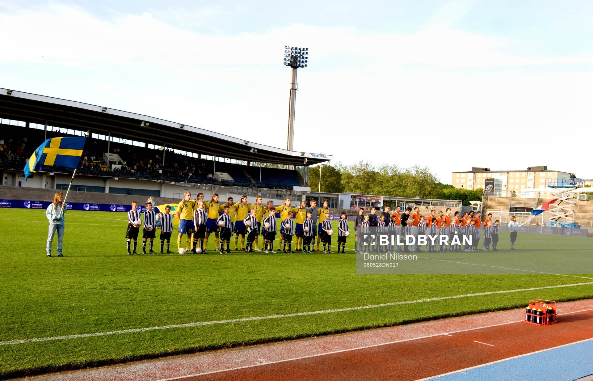 Laguppställning. Malmö Stadion