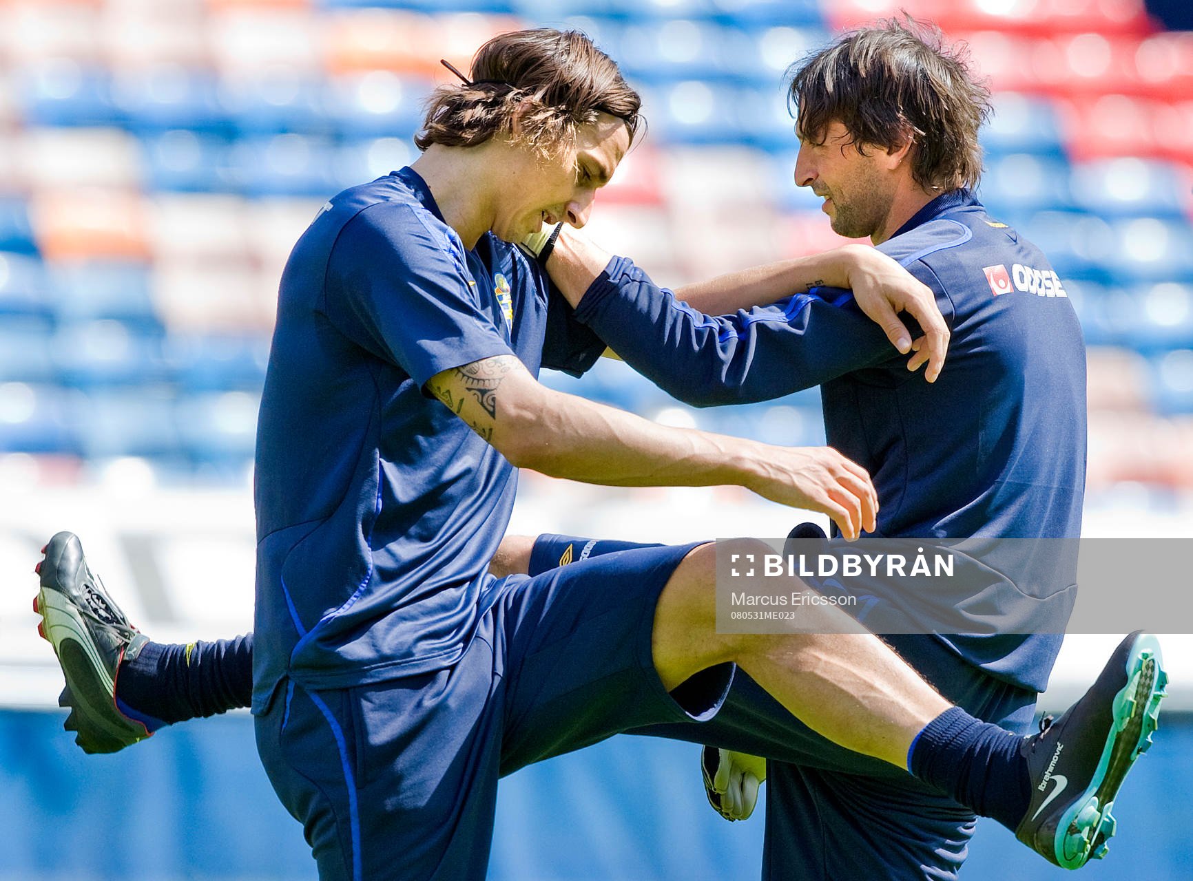 Zlatan Ibrahimovic och Rami Shaaban, målvakt