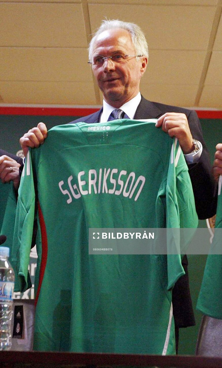Sven Göran Eriksson ny förbundskapten för Mexiko