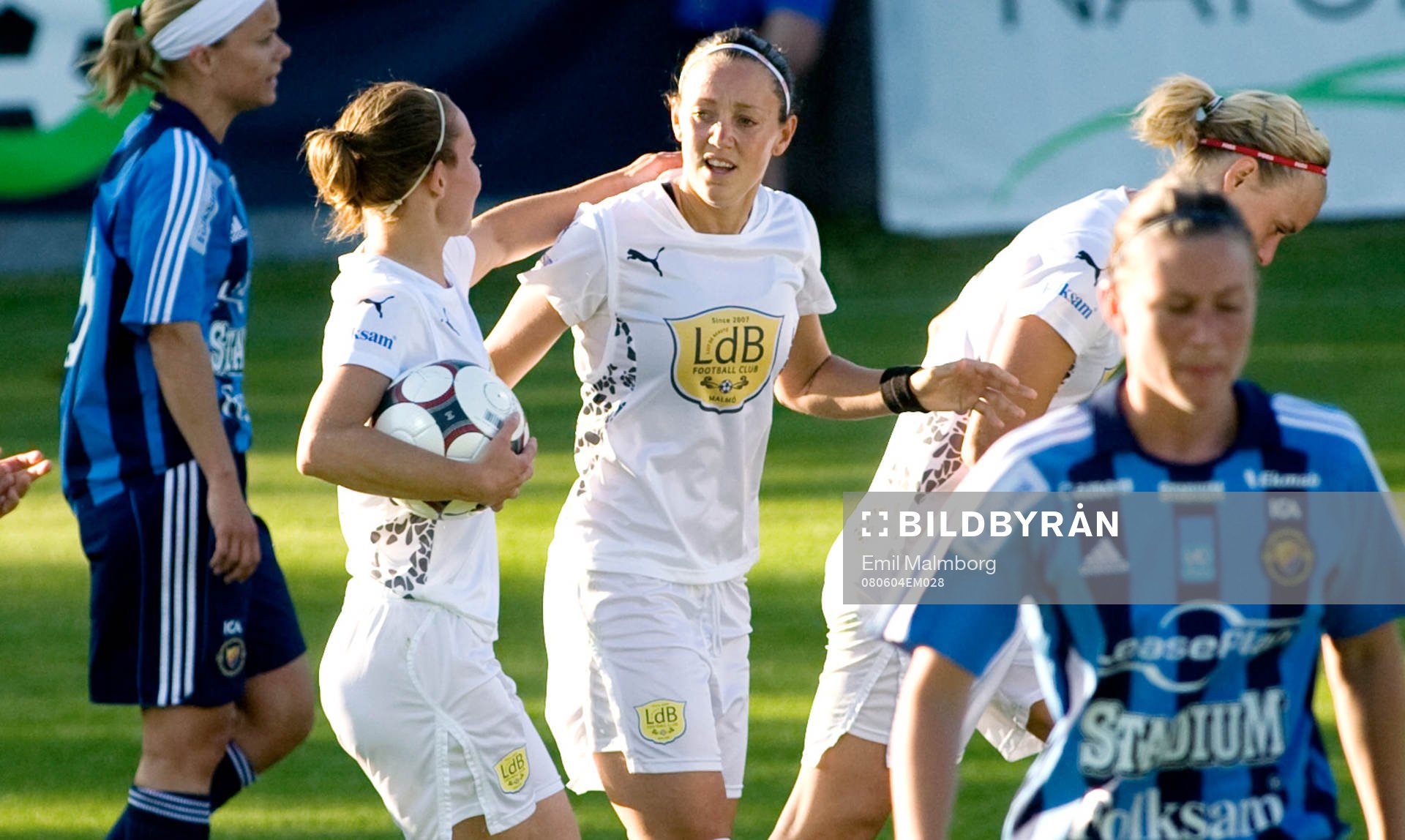 Therese Sjögran, LDB 1-1 på straff. Jubel