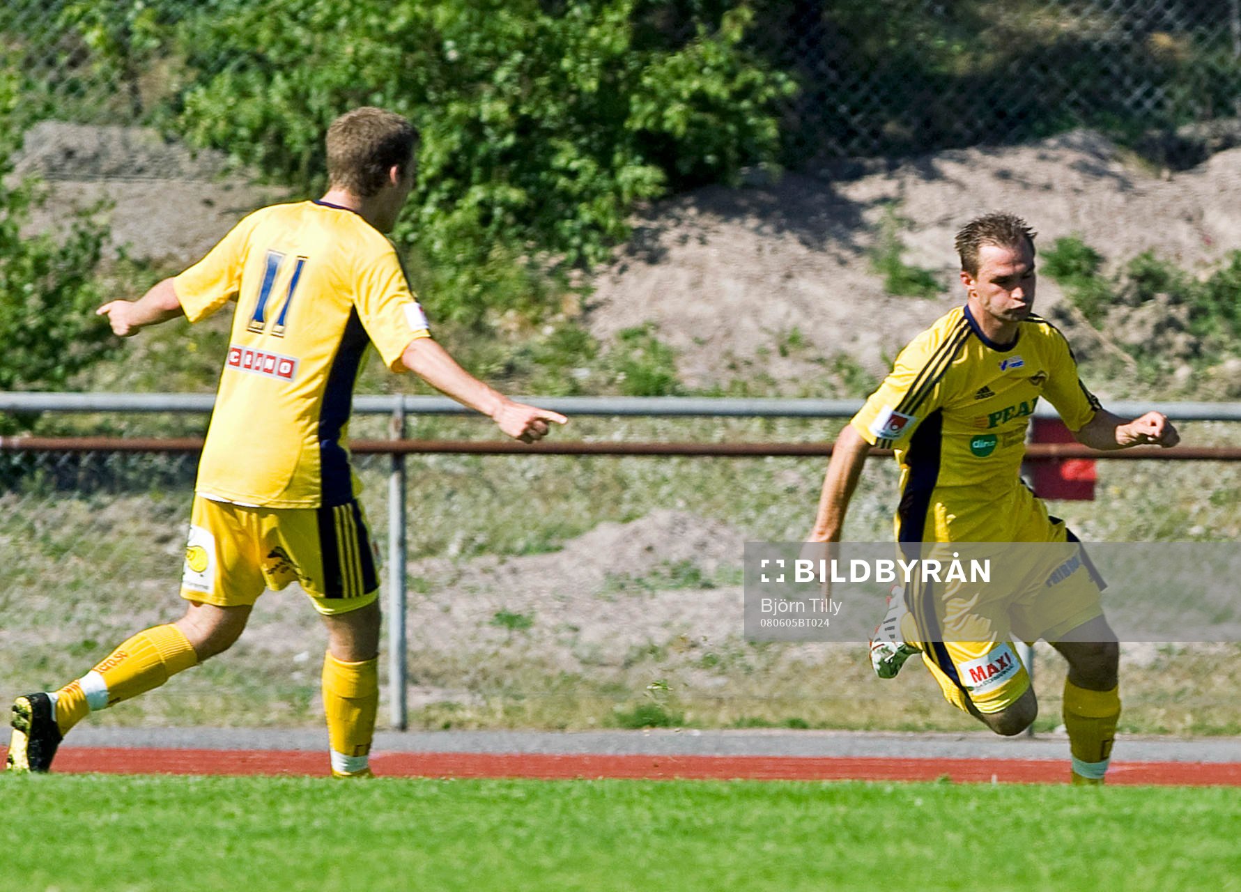  Patrik Larsson, Ängelholm jubel efter 0-1. 