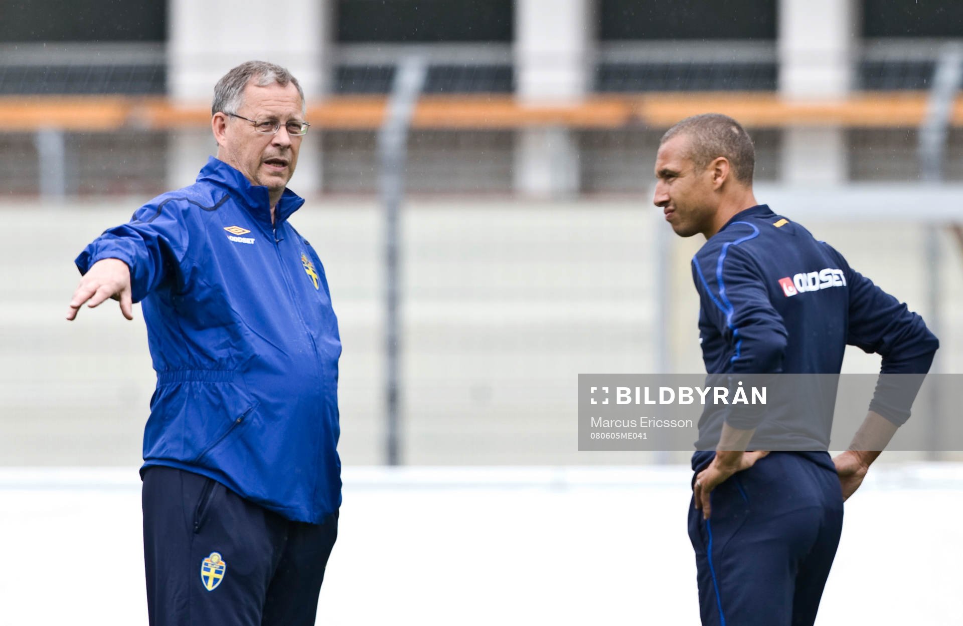 Lars Lagerbäck, Förbundskapten och Henrik Larsson samtalar
