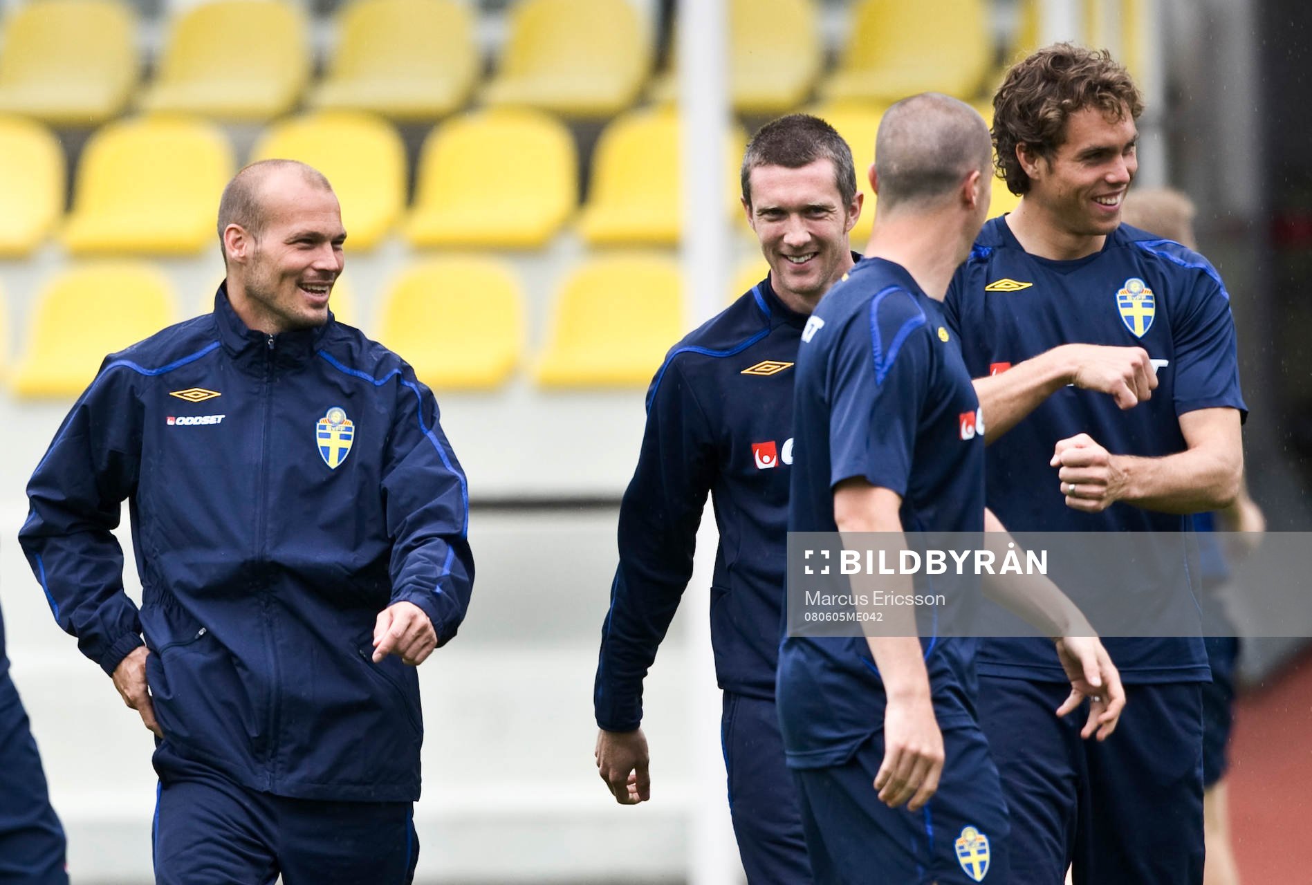 Fredrik Ljungberg, Mikael Nilsson och Johan Elmander