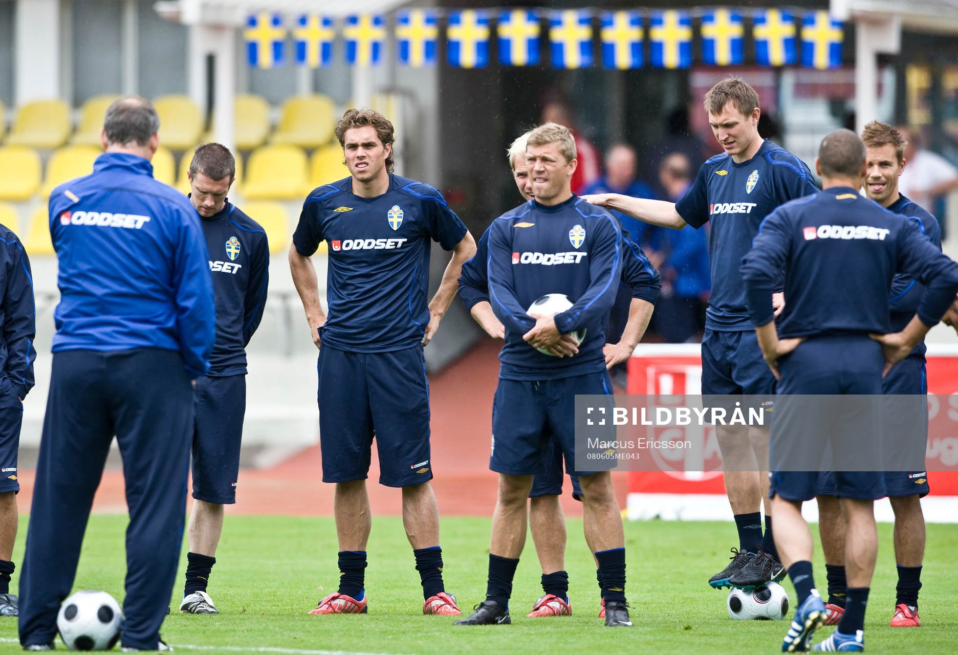 Mikael Nilsson, Johan Elmander, Marcus Allbäck, Kim