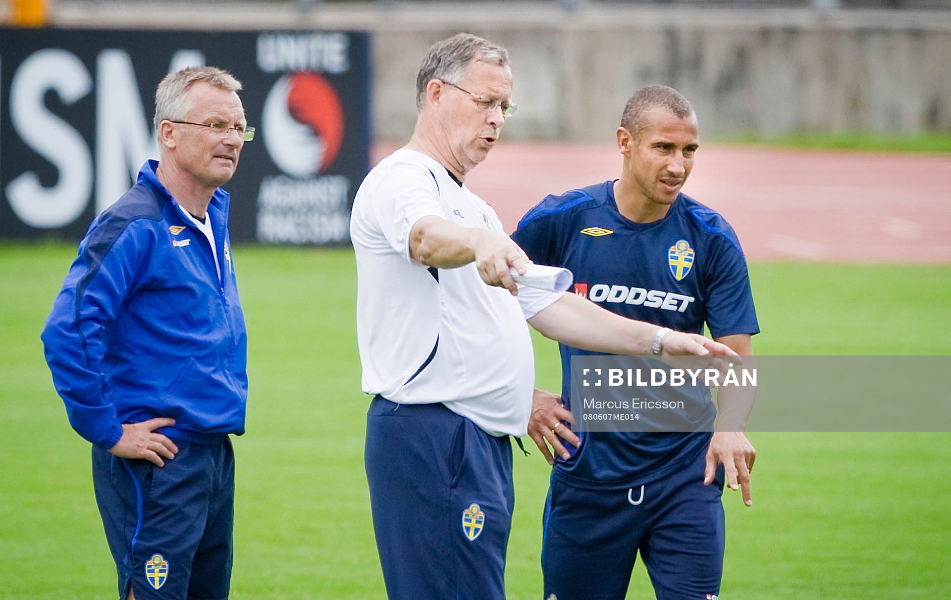 Roland Andersson, Lars Lagerbäck och Henrik Larsson