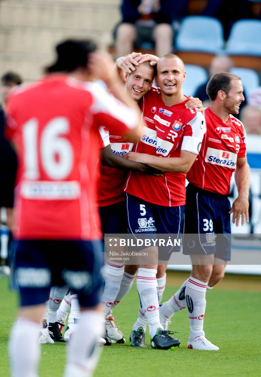  Alexander Mellqvist, Anders Prytz, Örgryte, jubel.