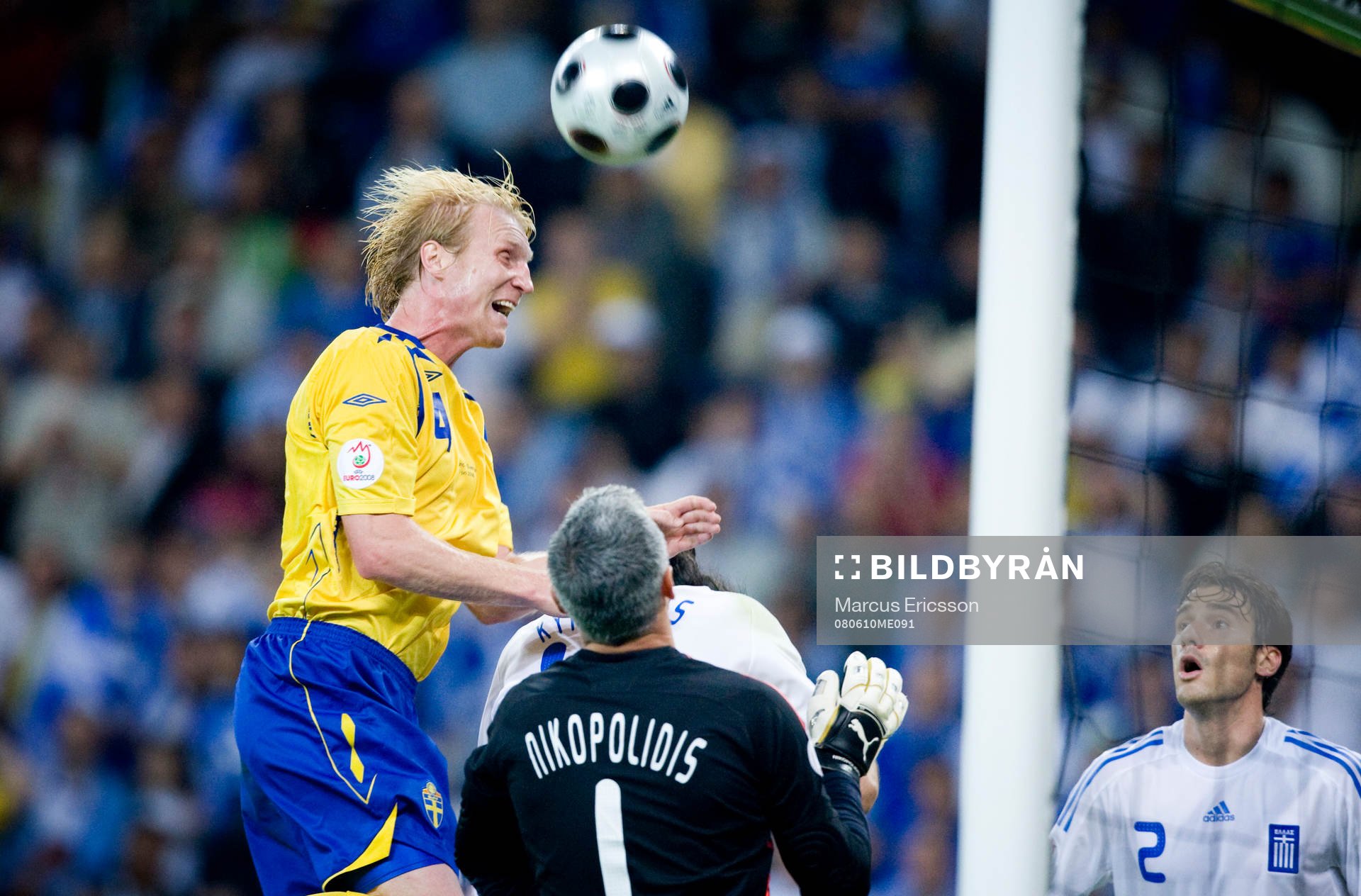 Petter Hansson, Sverige, gör 0-2