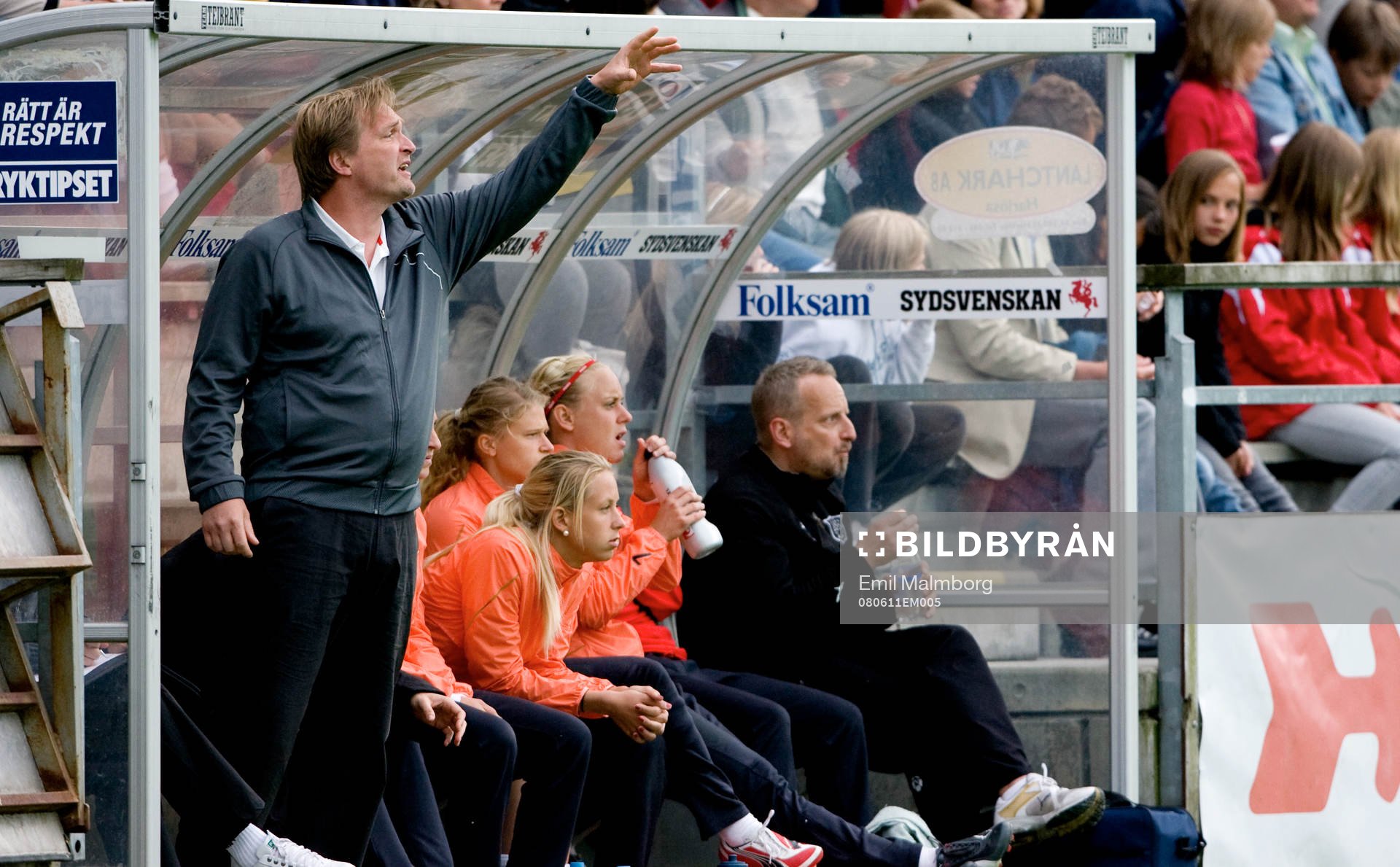 LDB bänken med Jörgen Petersson, tränare